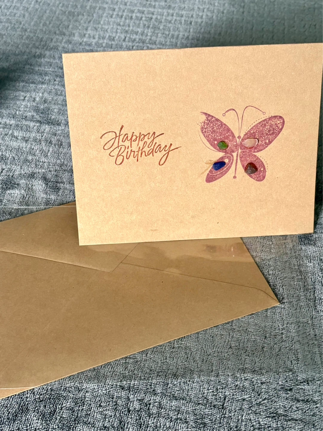 $5- SeaGlass Birthday Card