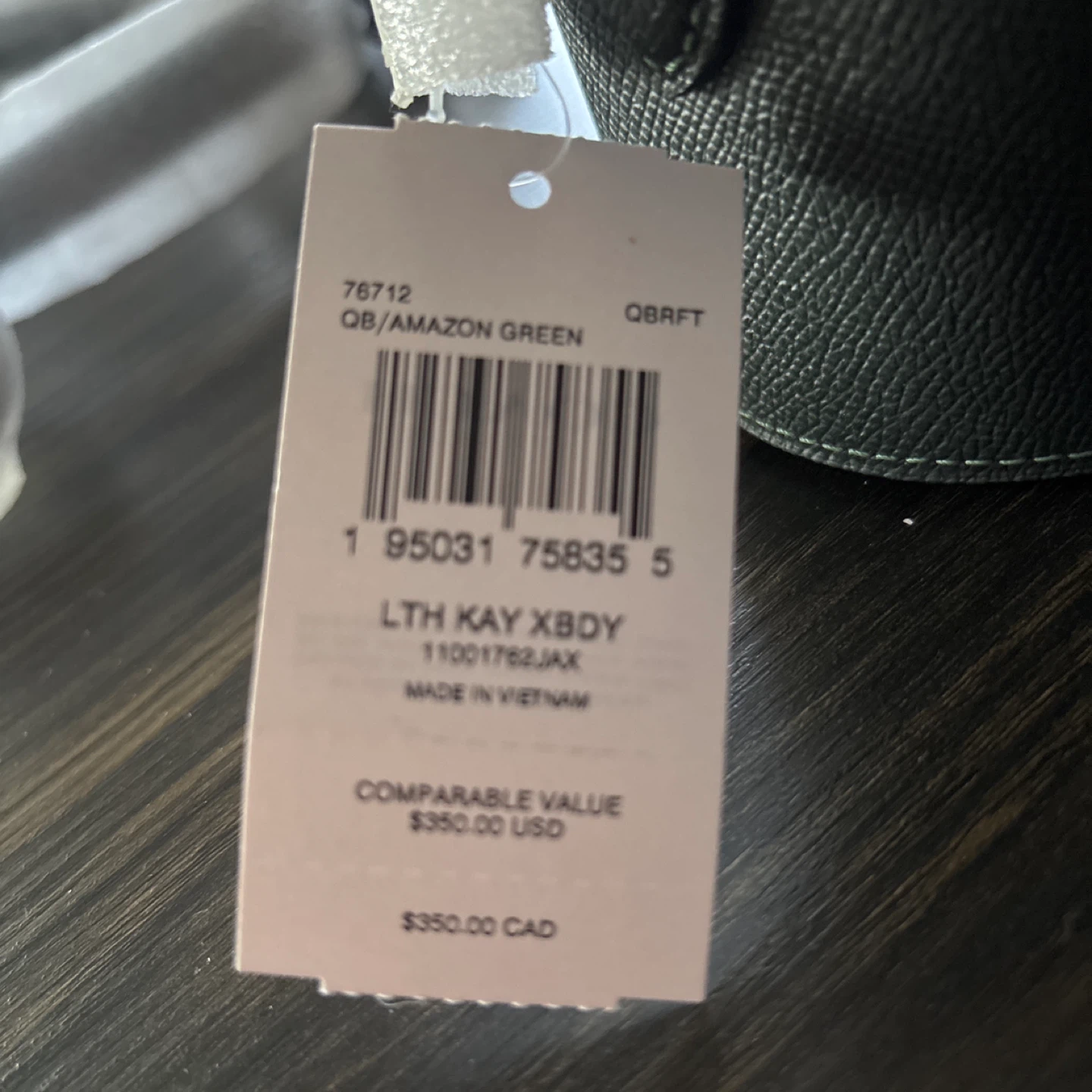 Coach LTH KAY XBDY Top Handle Bag - Amazon Green - photo 2