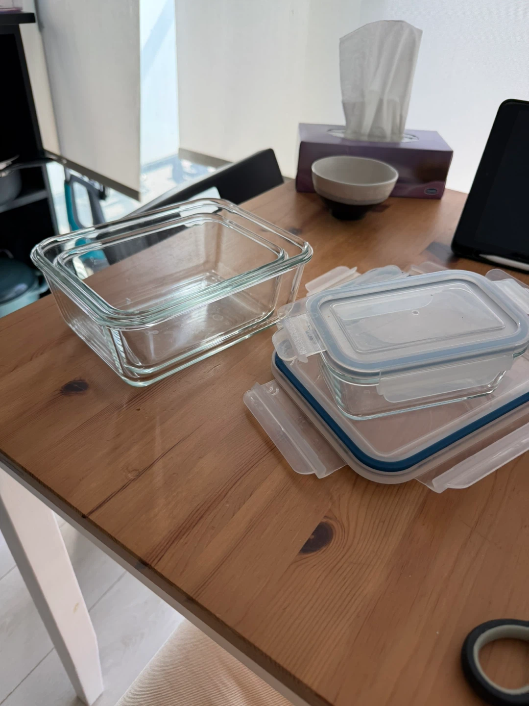 Three Glass Food Storage Containers with Lids - photo 2