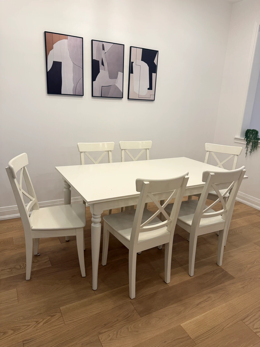 White Dining Table with 6 Chairs orBEST OFFER