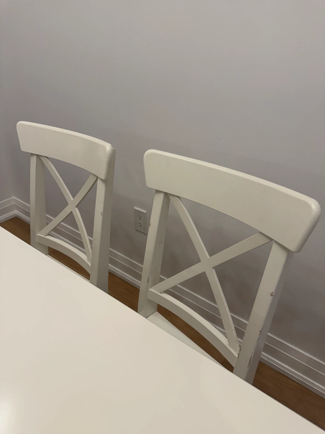 White Dining Table with 6 Chairs orBEST OFFER - photo 3