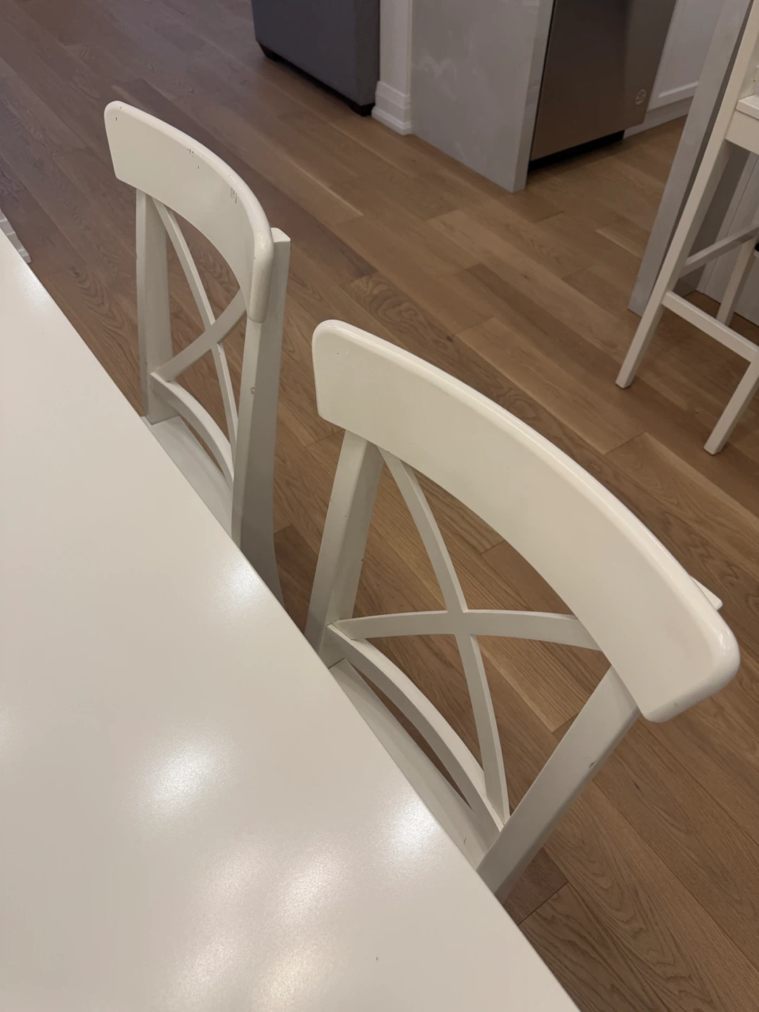 White Dining Table with 6 Chairs orBEST OFFER - photo 2