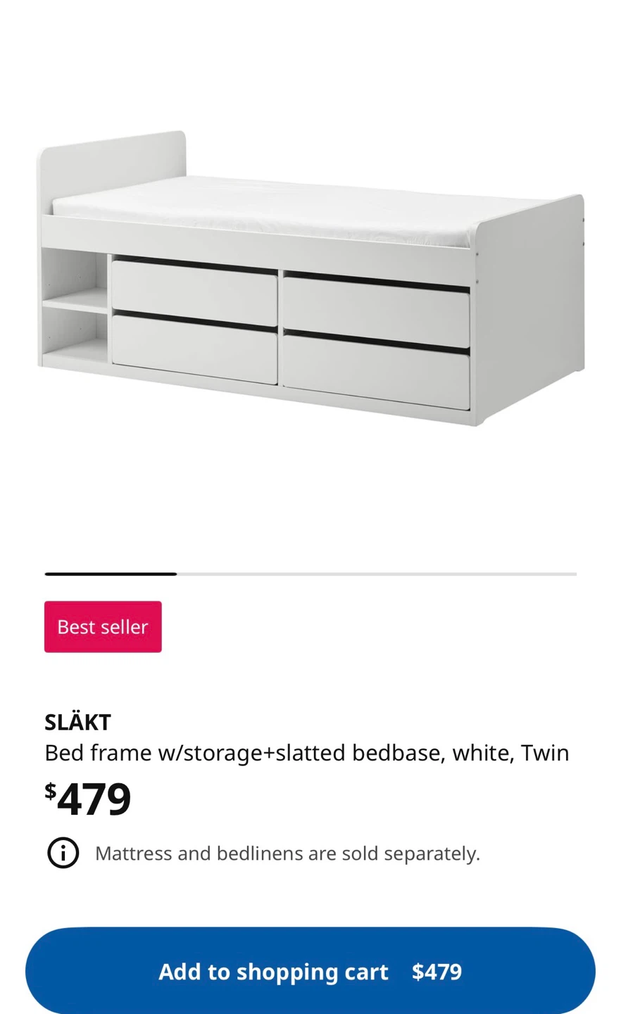 Ikea twin size Slakt bed frame *FREE DELIVERY - photo 3