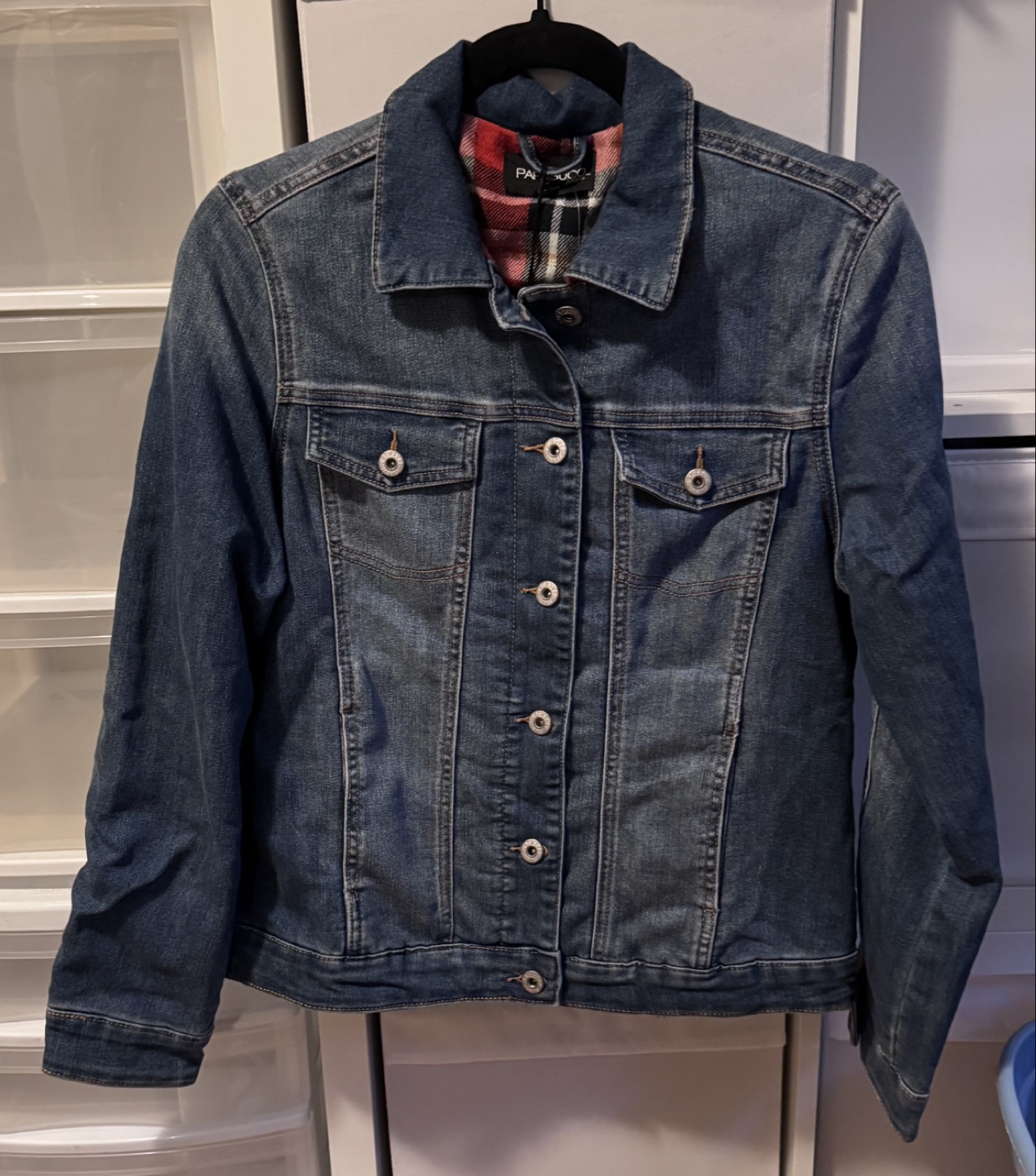 PARASUCO JEANS Denim Jacket with Plaid Lining