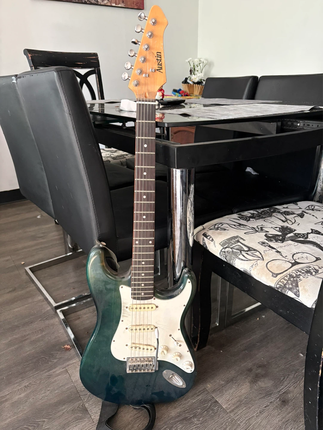 Austin Electric Guitar - Dark Green - photo 2