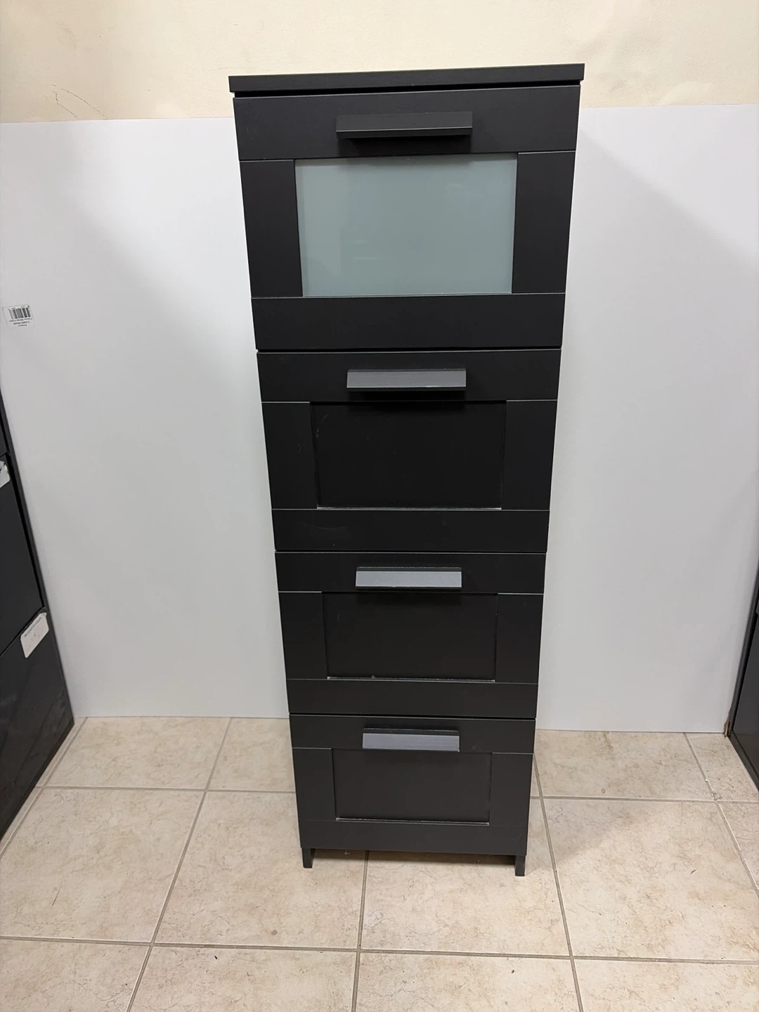 Black 4-Drawer Storage Unit