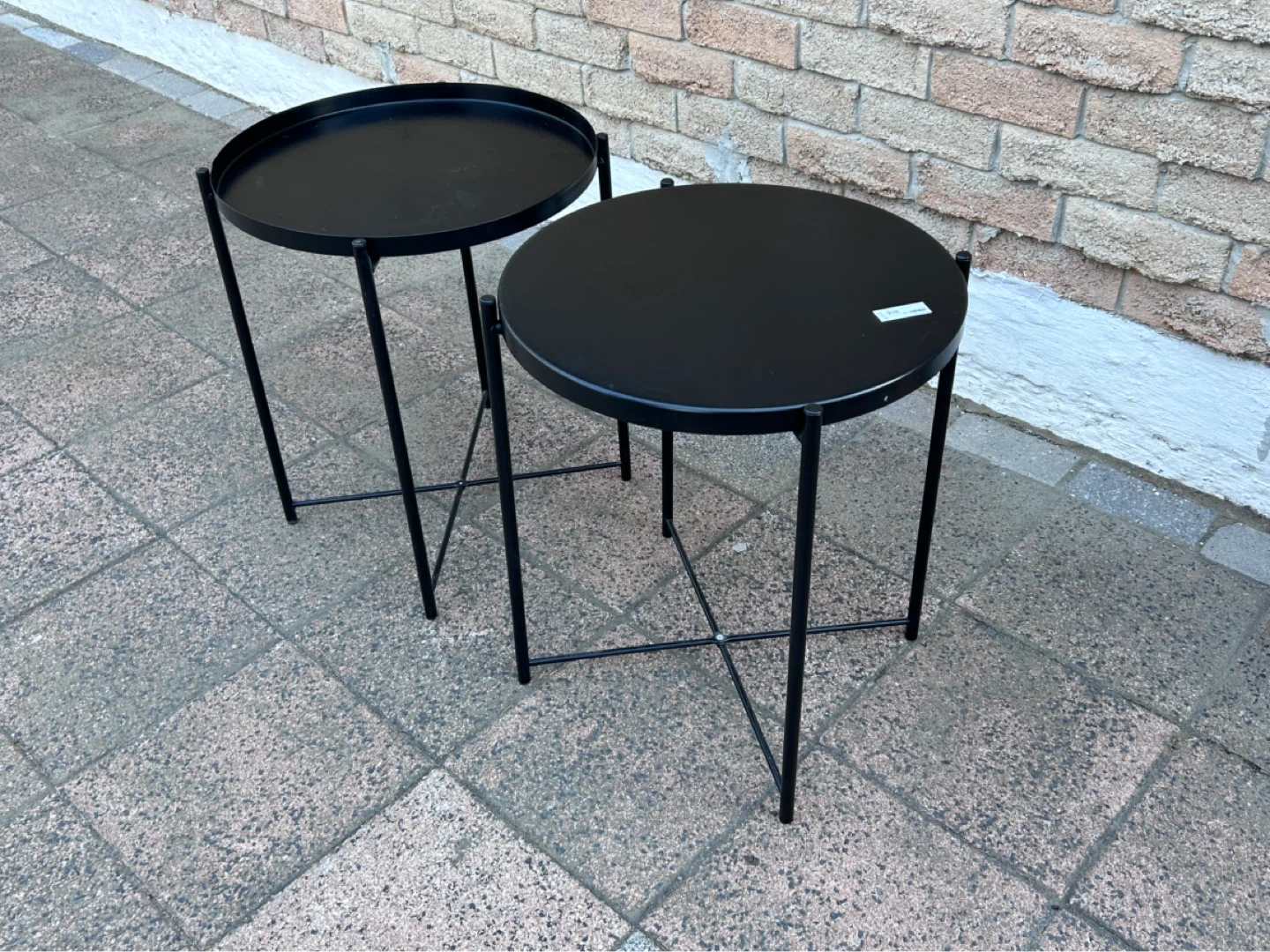 IKEA GLADOM Tray Table Black 45x53 cm