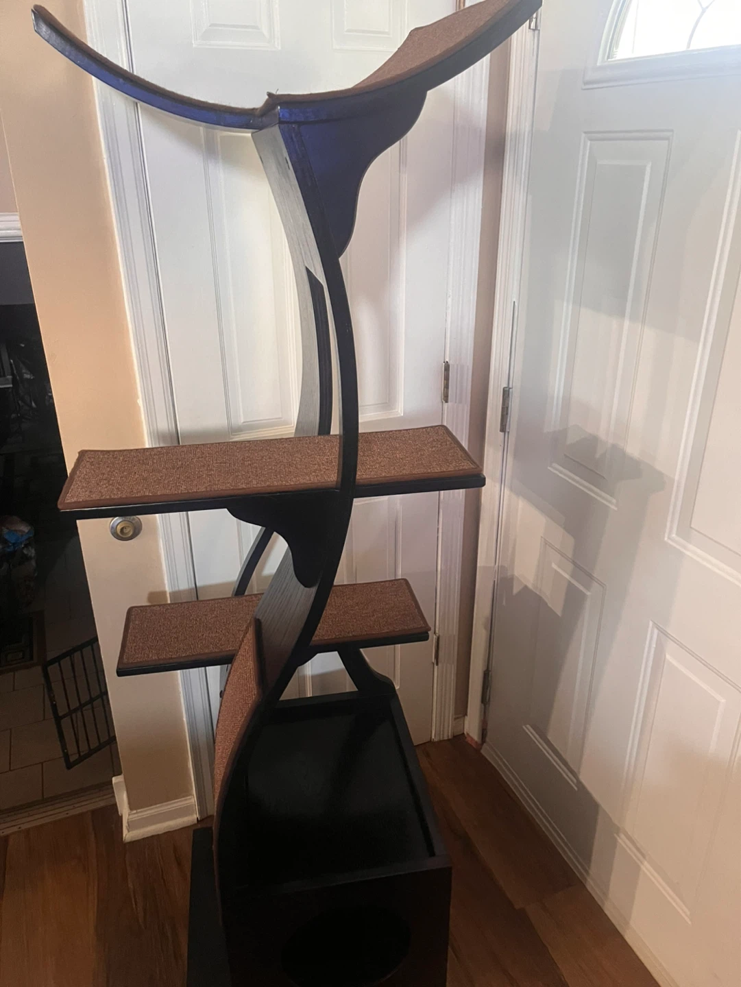 The Refined Feline Lotus Tower Cat Tree, Espresso, 69" H