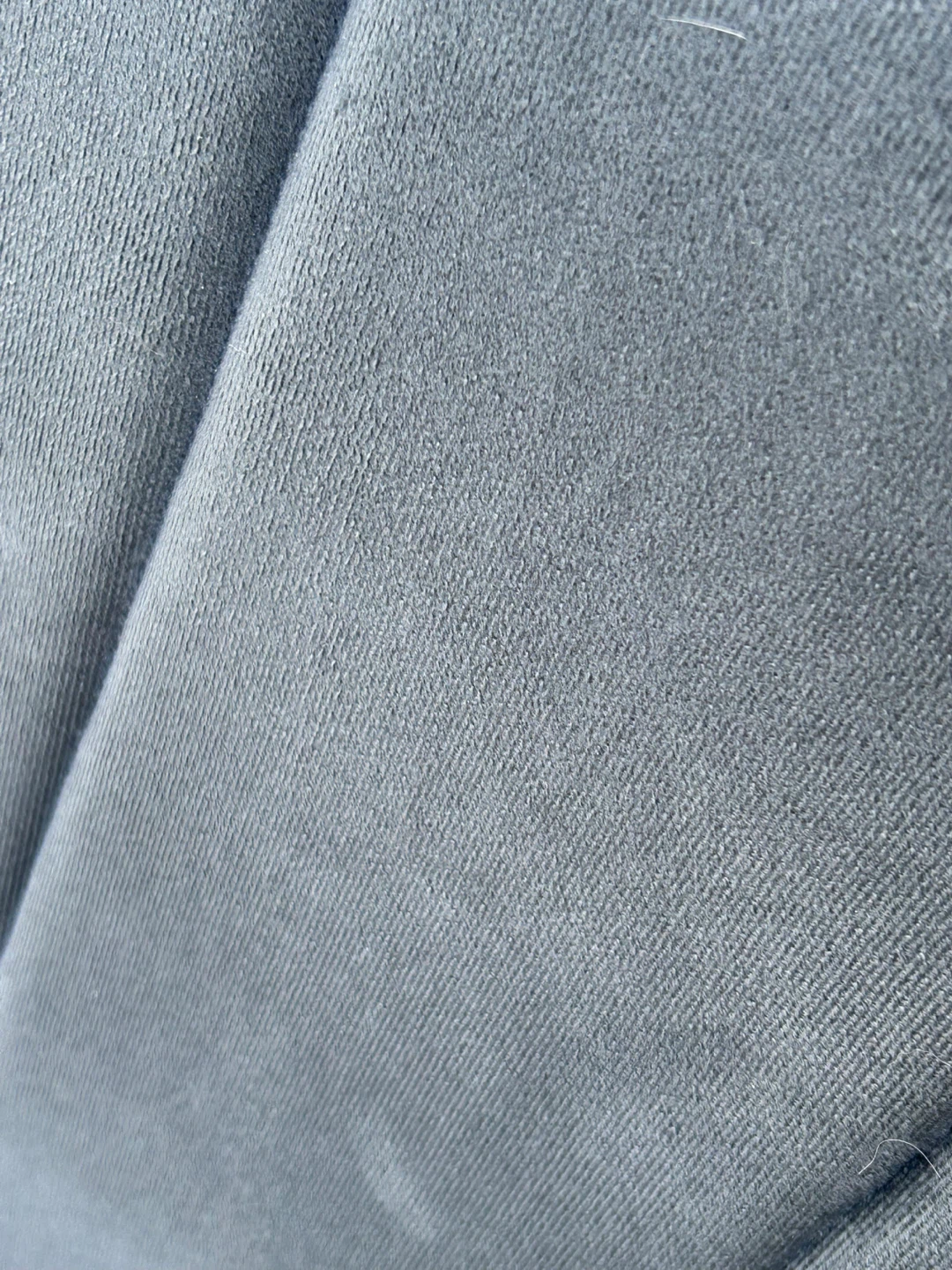 Blue-Grey Upholstered Bed Frame with Headboard - photo 4