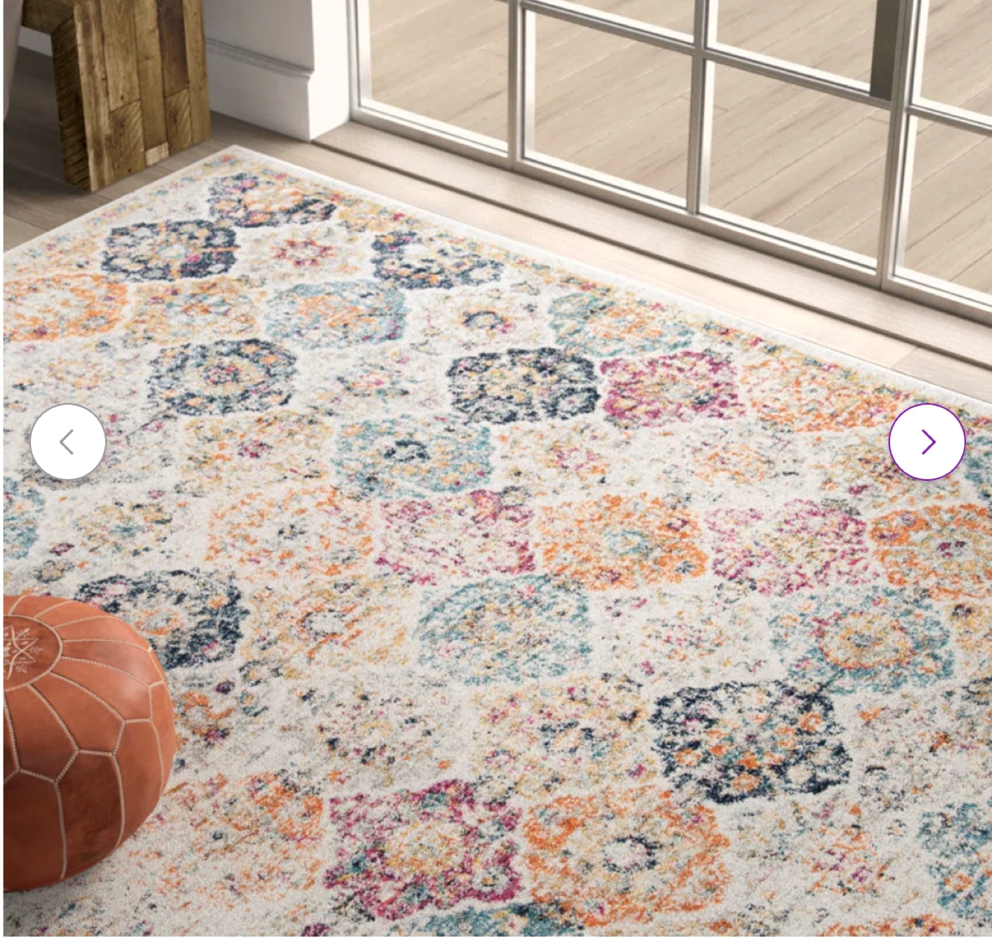 Beautiful area rug 11 feet circular