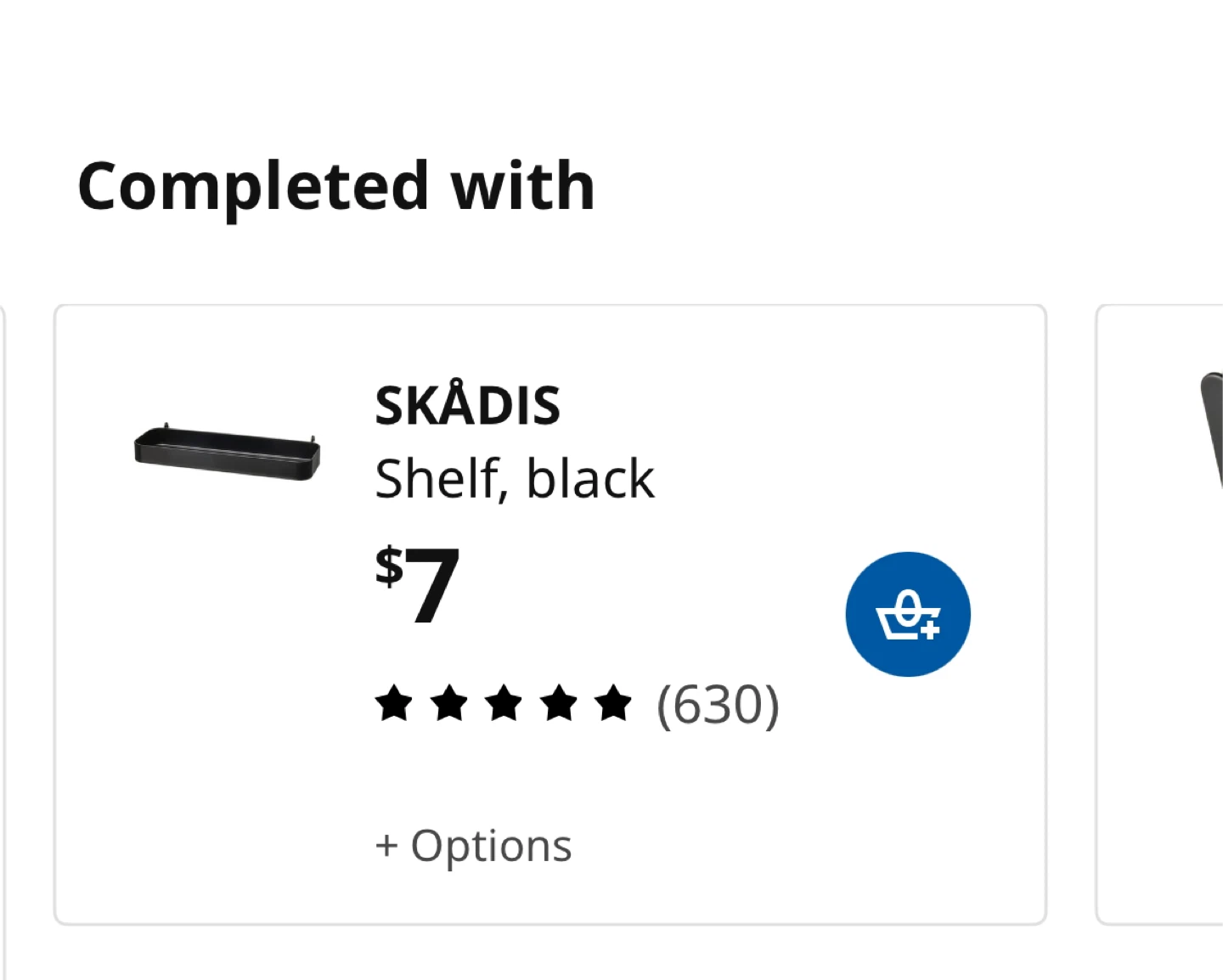 2 IKEA SKÅDIS Shelf, White