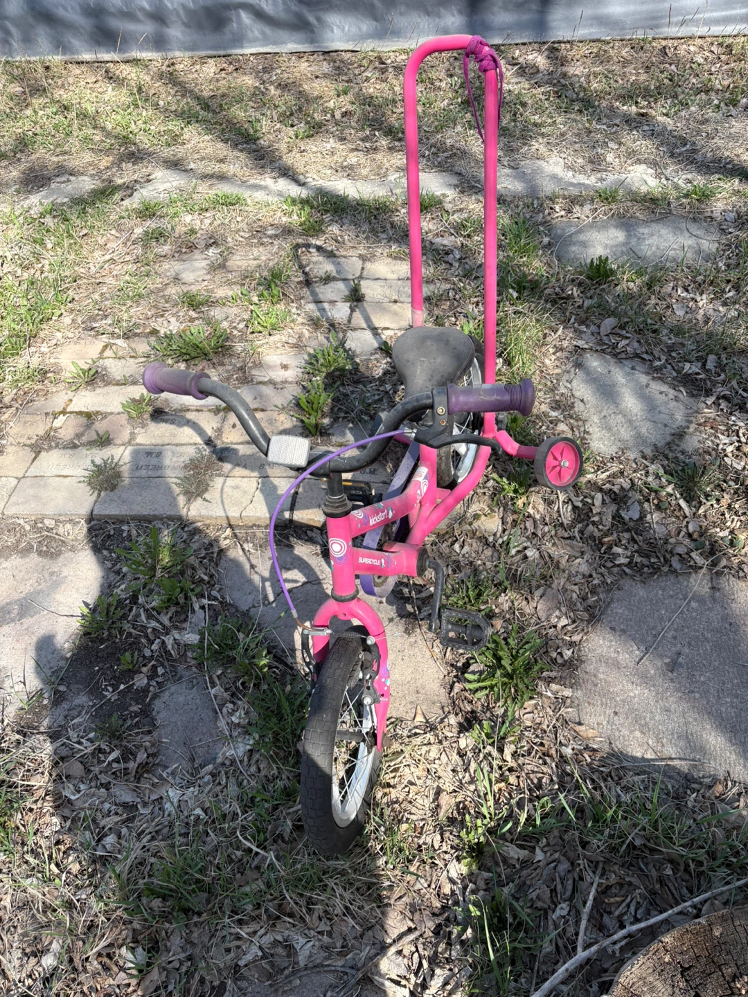 Pink Kids Tricycle with Parent Handle - photo 2