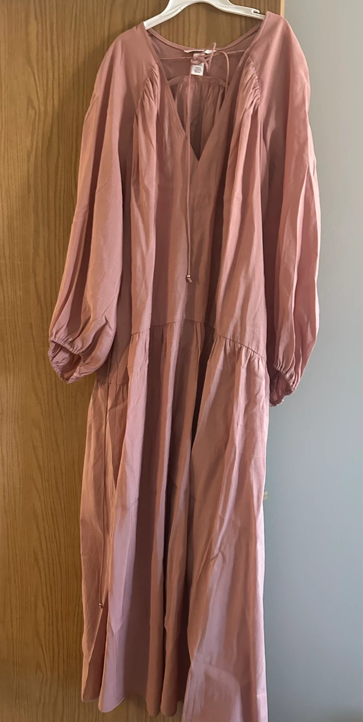 H&M Pink Midi Dress Size M