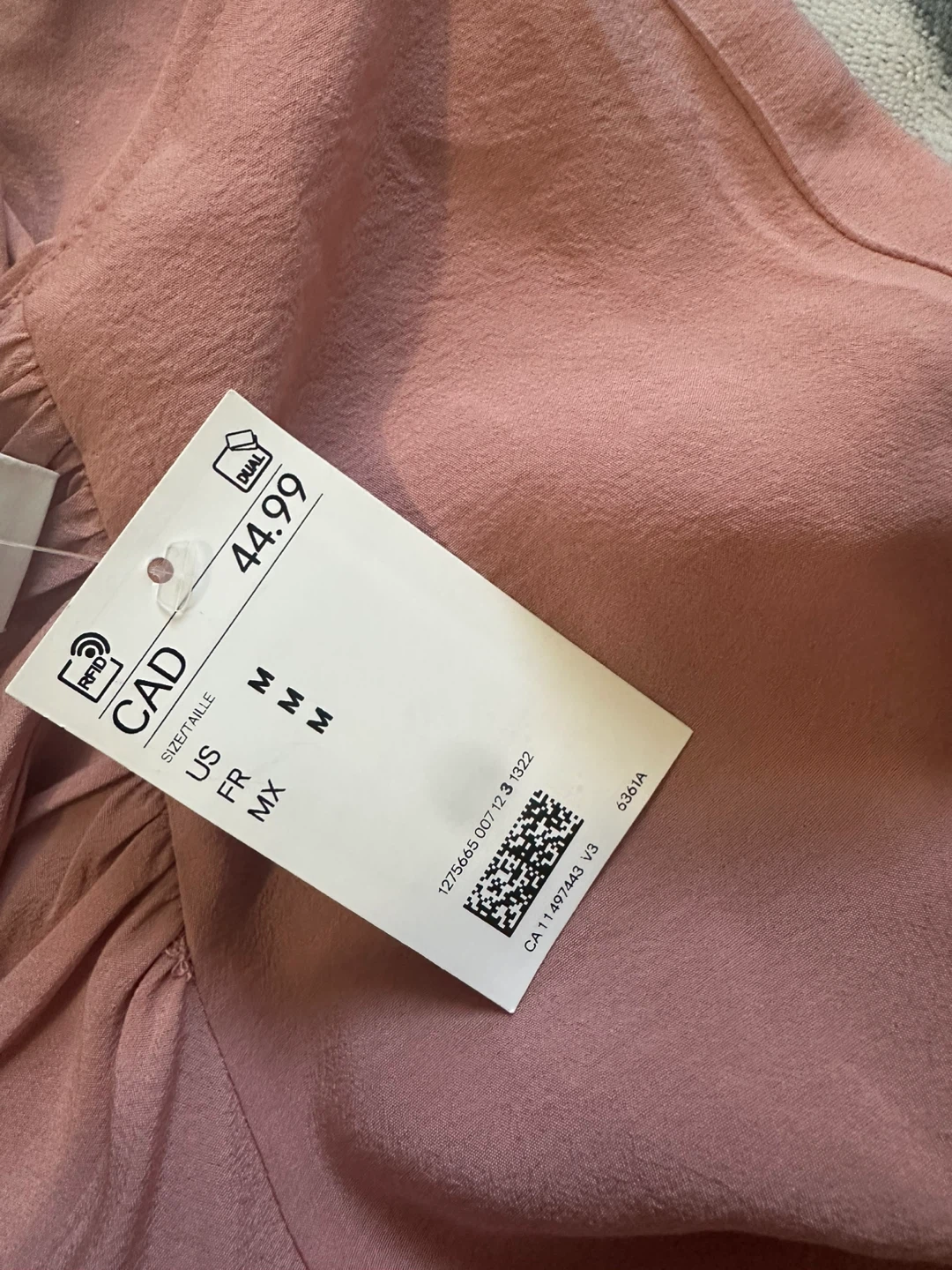 H&M Pink Midi Dress Size M - photo 5