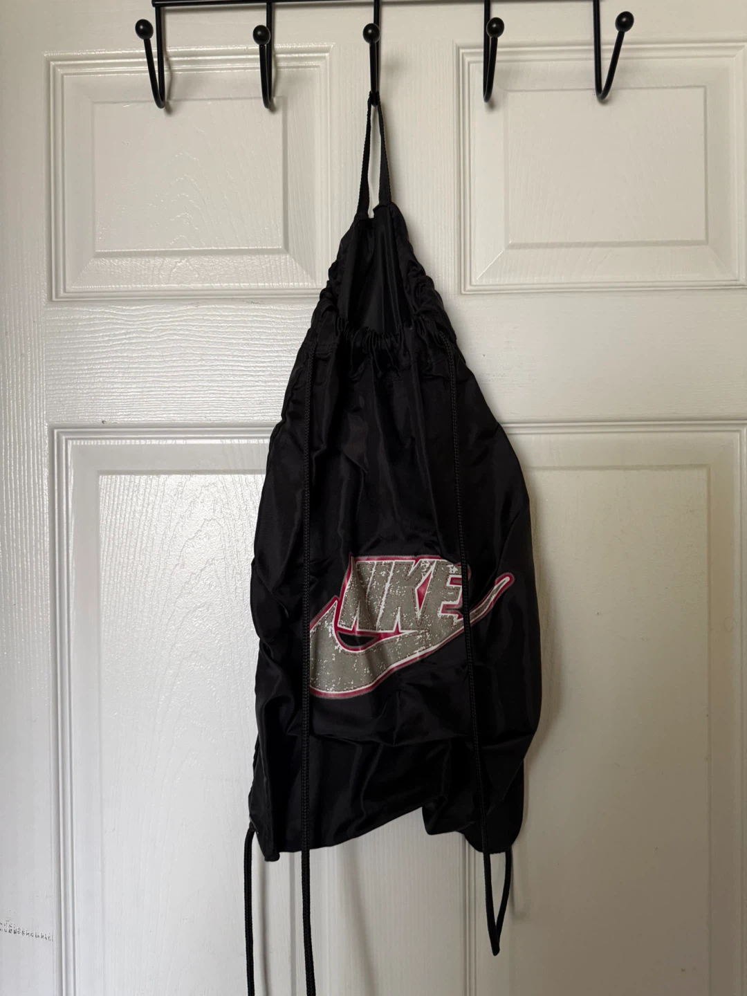 Nike Heritage Gymsack – Black/Silver Logo – $15