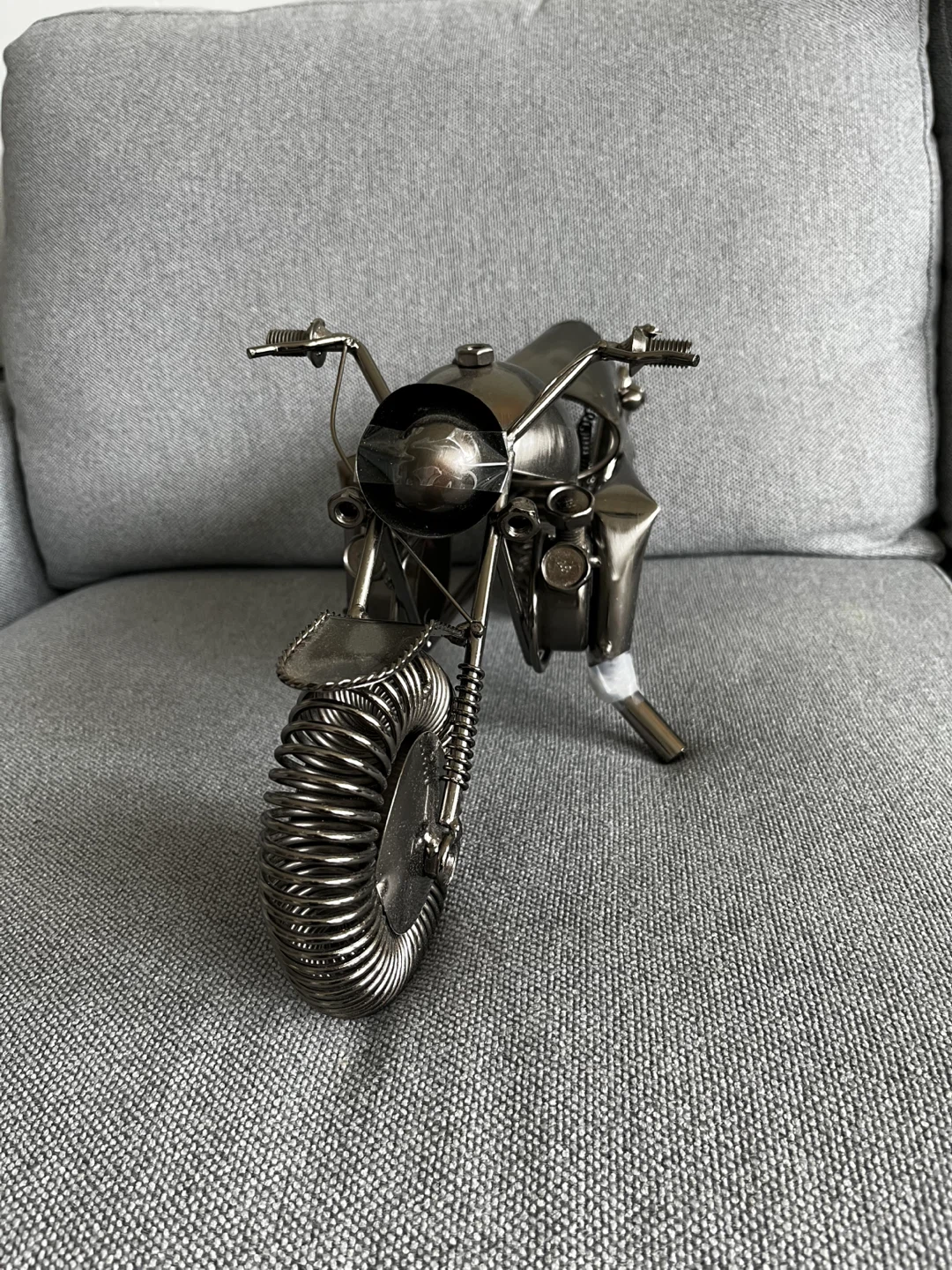 Vintage display Metal Motorcycle Sculpture - photo 3