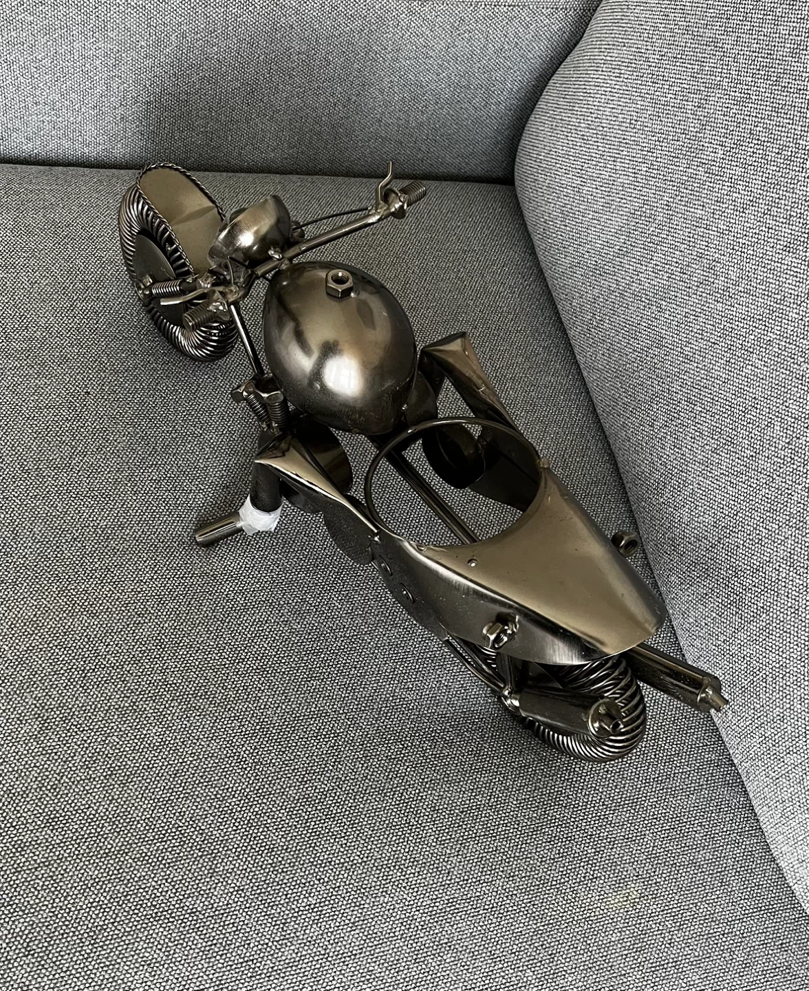 Vintage display Metal Motorcycle Sculpture - photo 5