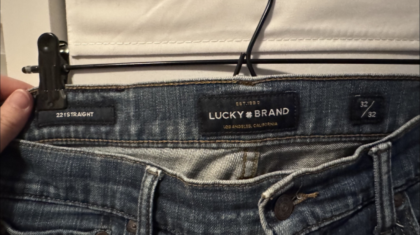 Lucky Brand 221 Straight Jeans - 32x32 - photo 2