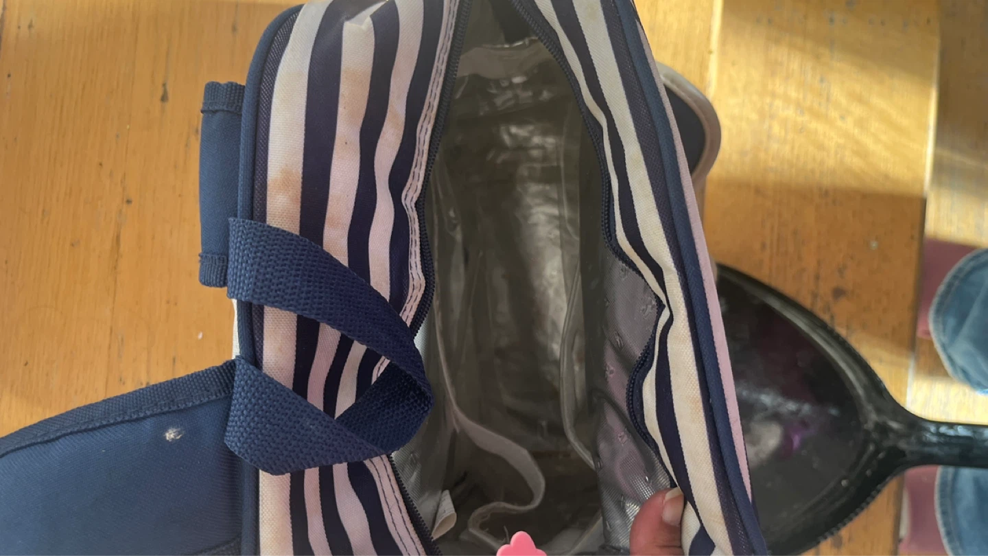 Striped Backpack Cooler Bag #Freecycle - photo 2