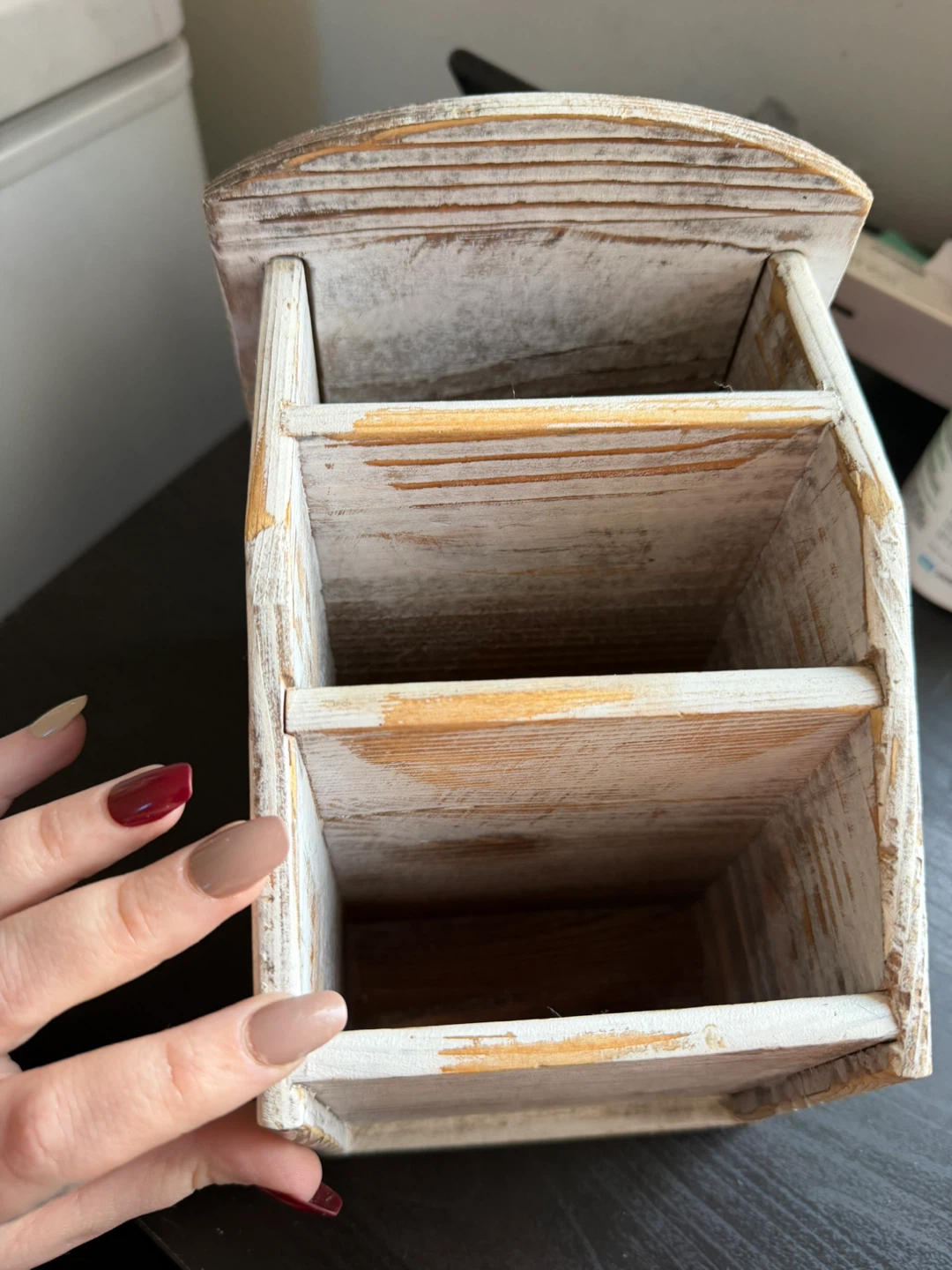 Wooden Desk Organizer Caddy - photo 3