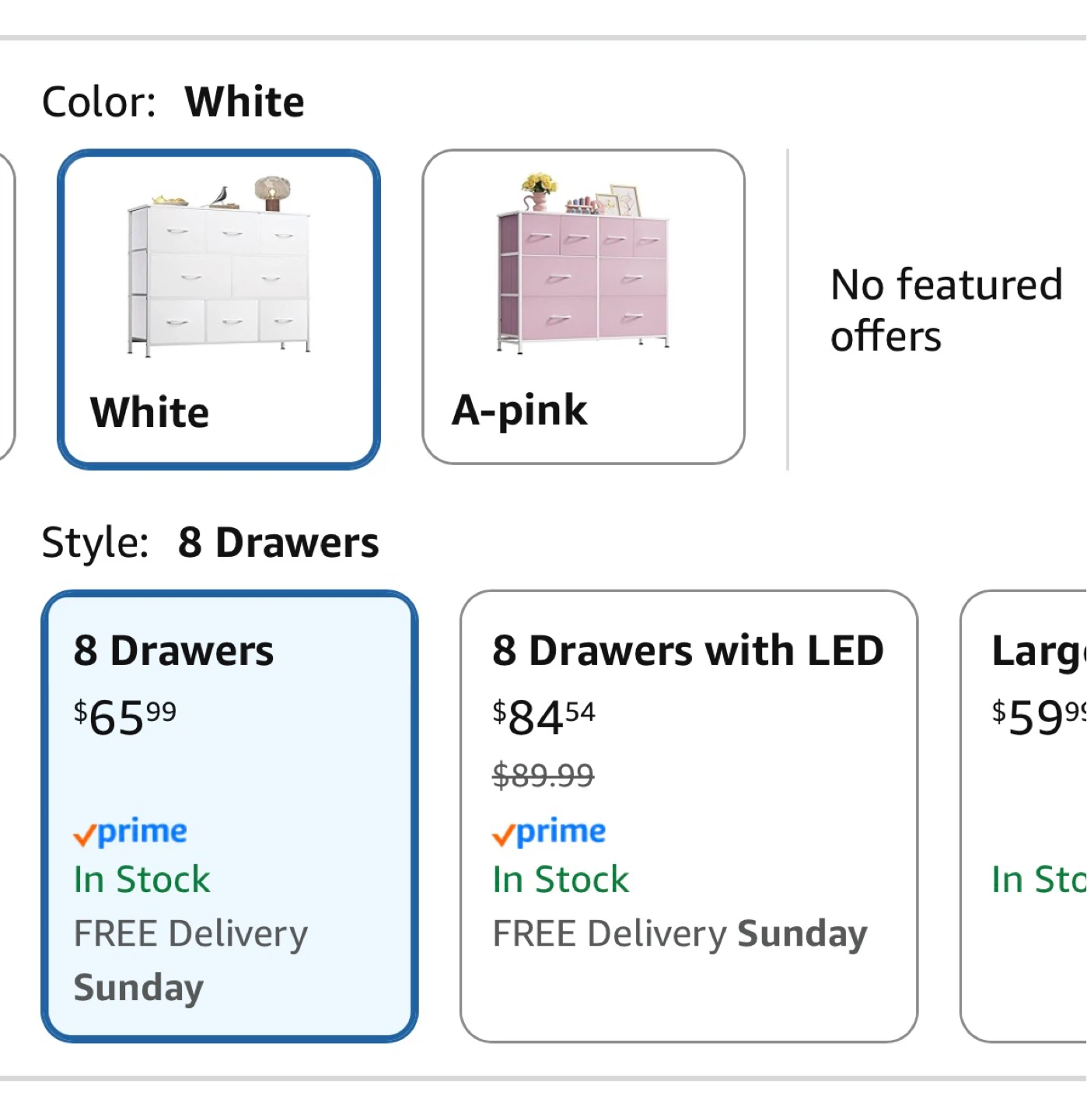 White 8-Drawer Dresser - photo 2