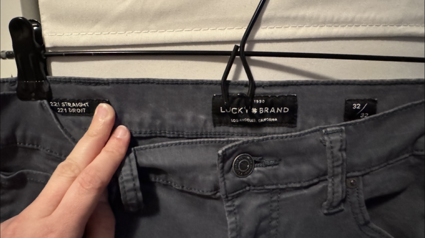 Lucky Brand 221 Straight Fit Grey Jeans Size 32/32 - photo 2