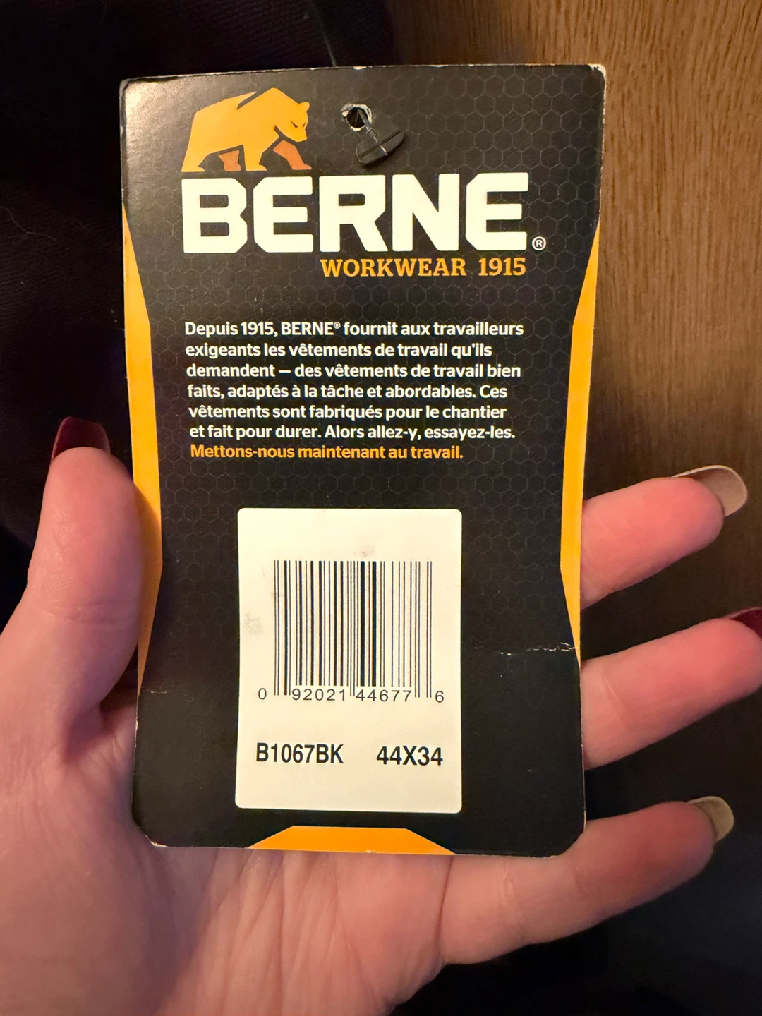 Berne Workwear Black Overalls Size 44x34 - photo 3