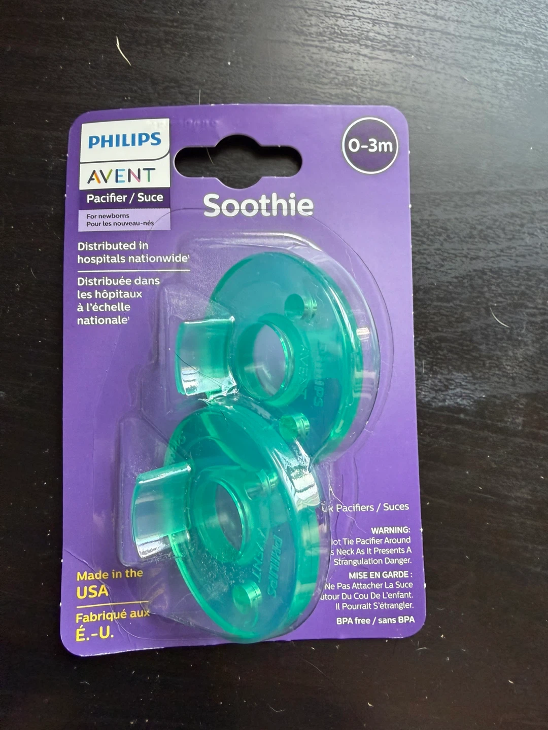Philips Avent Soothie Pacifiers (0-3m) - Green
