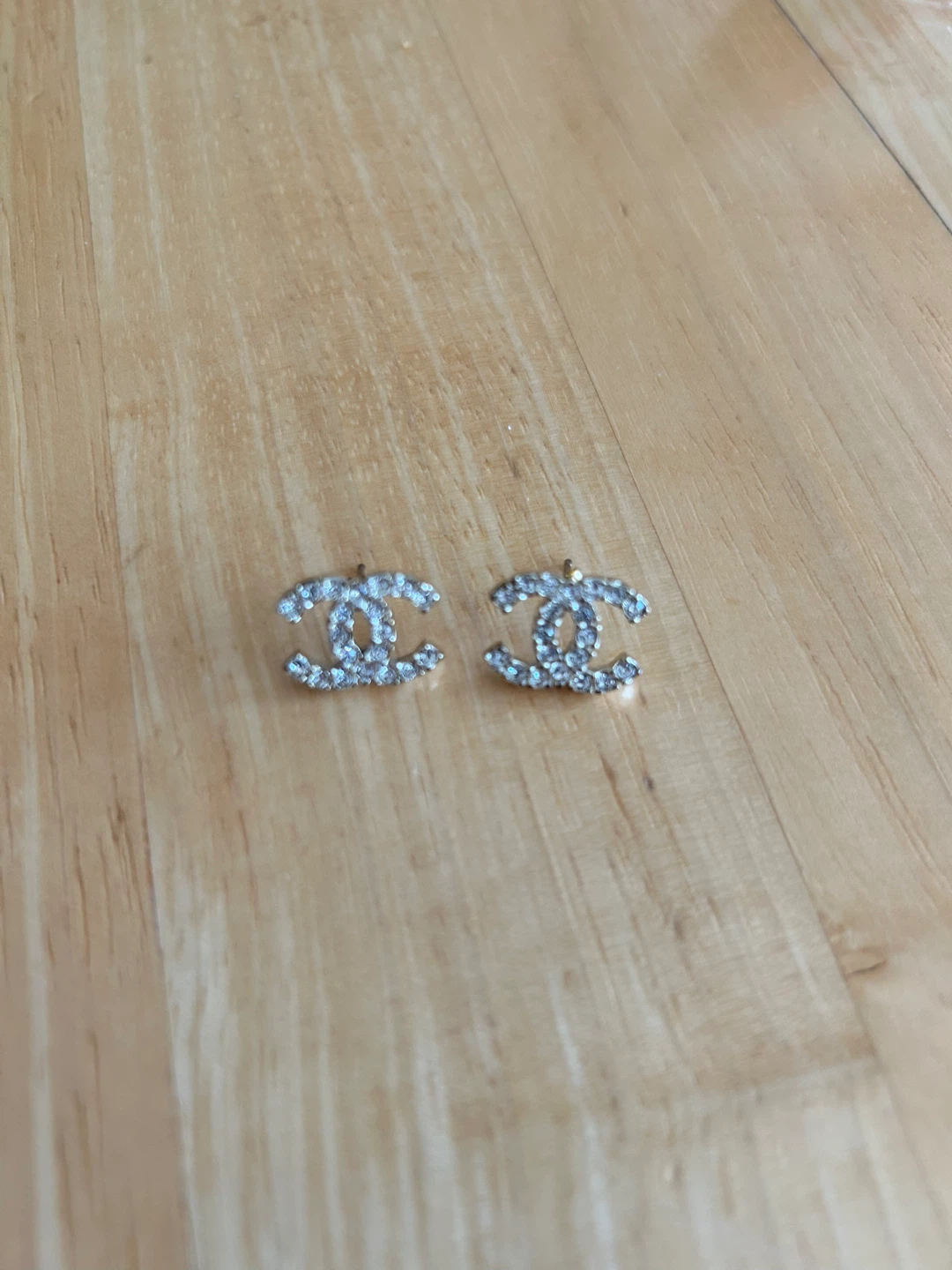 Chanel CC Logo Earrings - Silver Tone