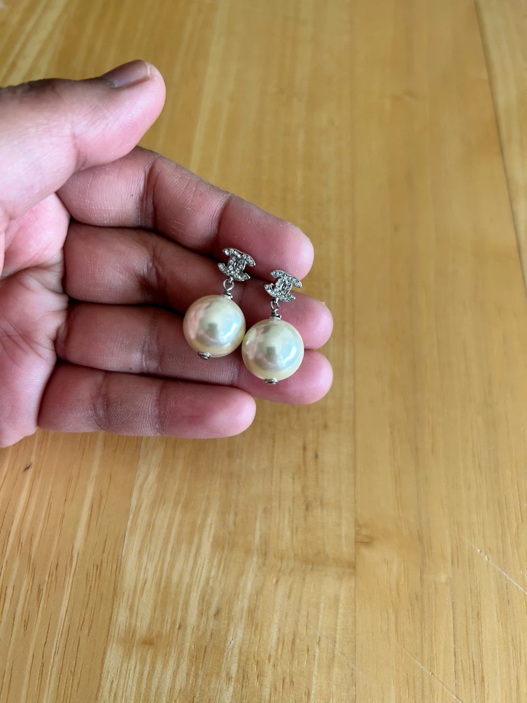 Chanel Pearl Drop Earrings