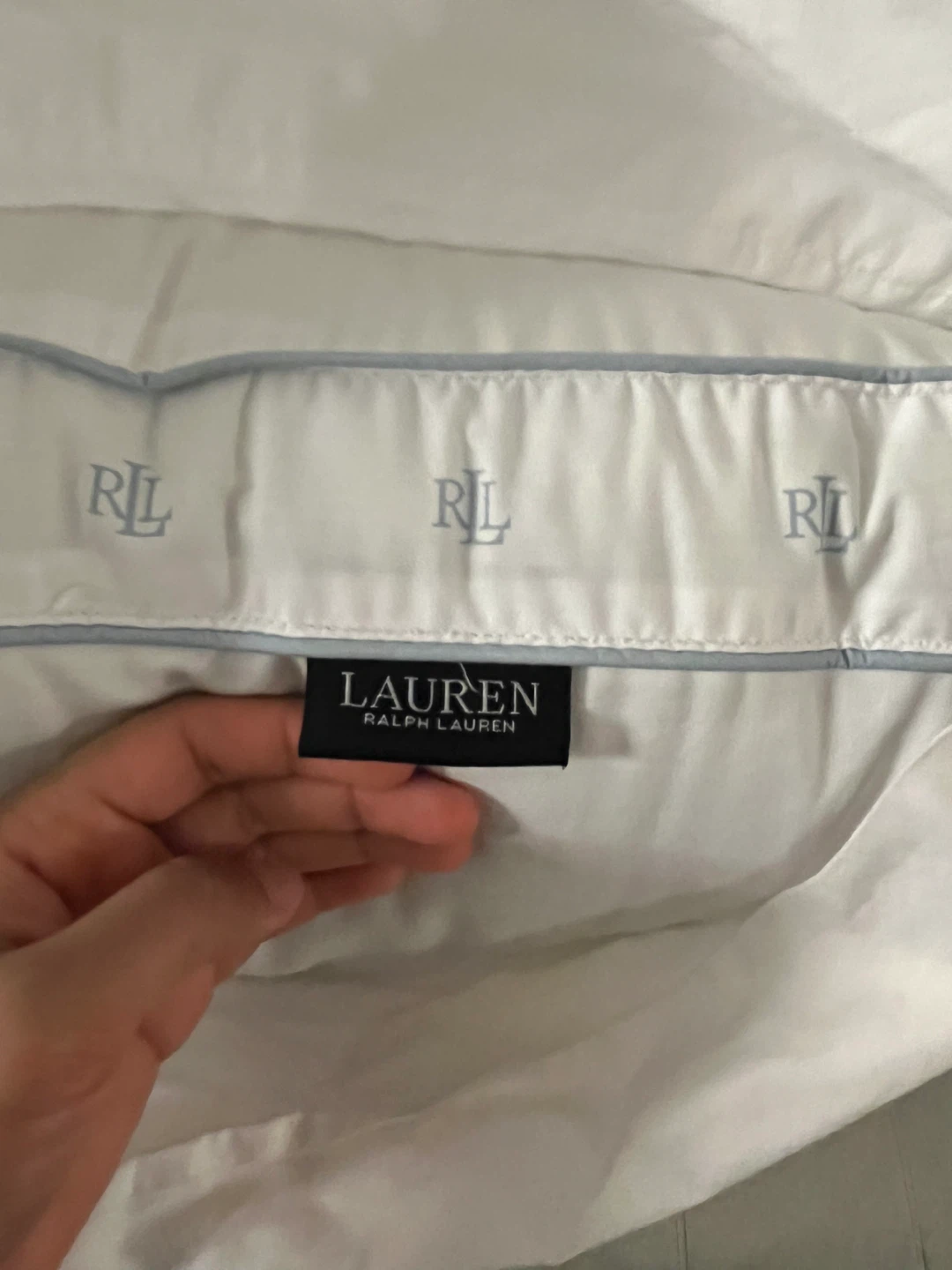 Ralph Lauren White King Pillow Shams - Set of 2