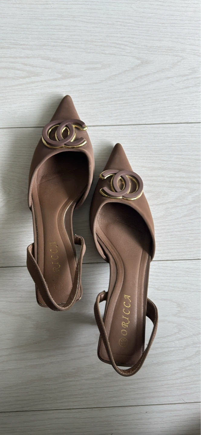 Coricca Slingback Heels - Taupe - photo 2
