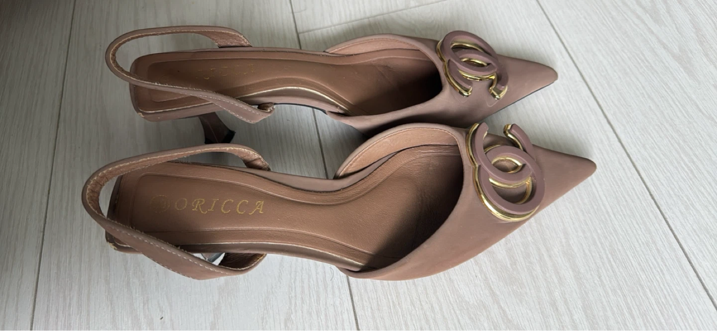 Coricca Slingback Heels - Taupe - photo 4