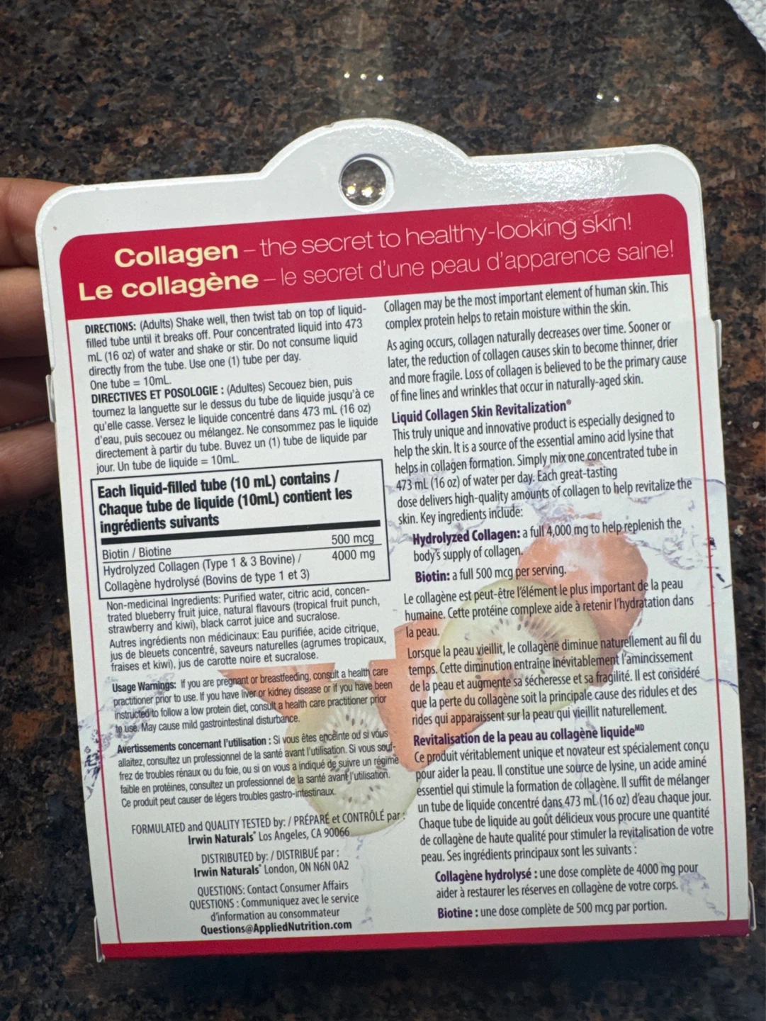 Applied Nutrition Liquid Collagen Skin Mixed Berry 10 Tubes - photo 3