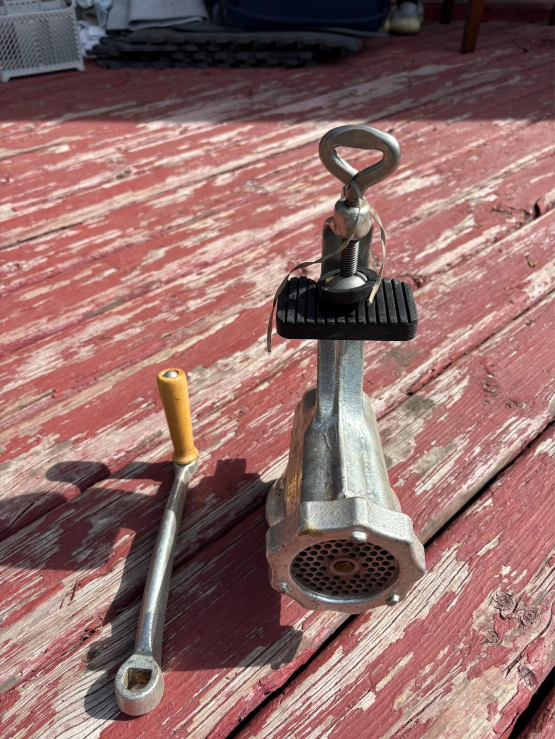 Vintage Manual Meat Grinder - photo 2