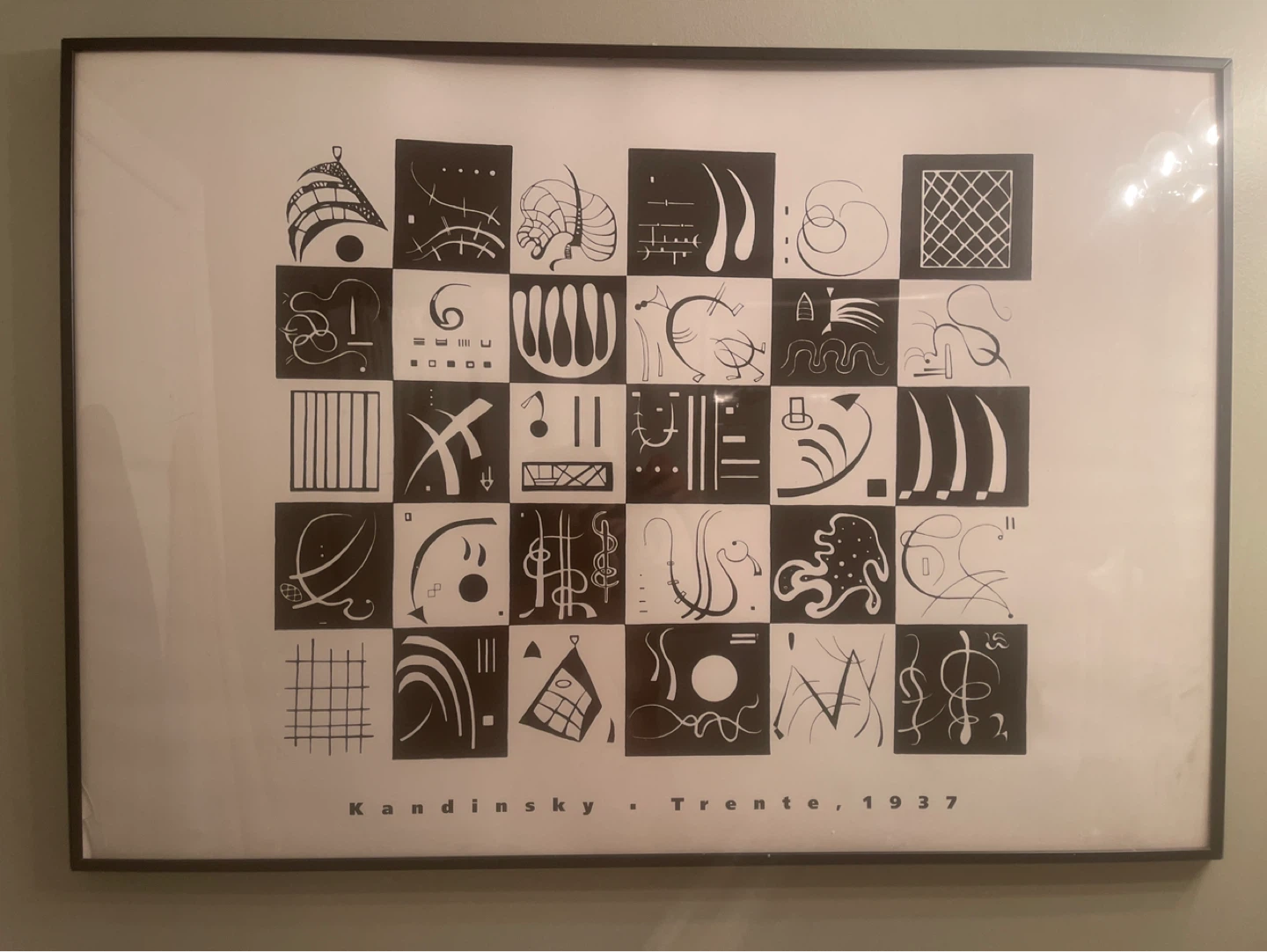 Kandinsky Trente 1937 Framed Print