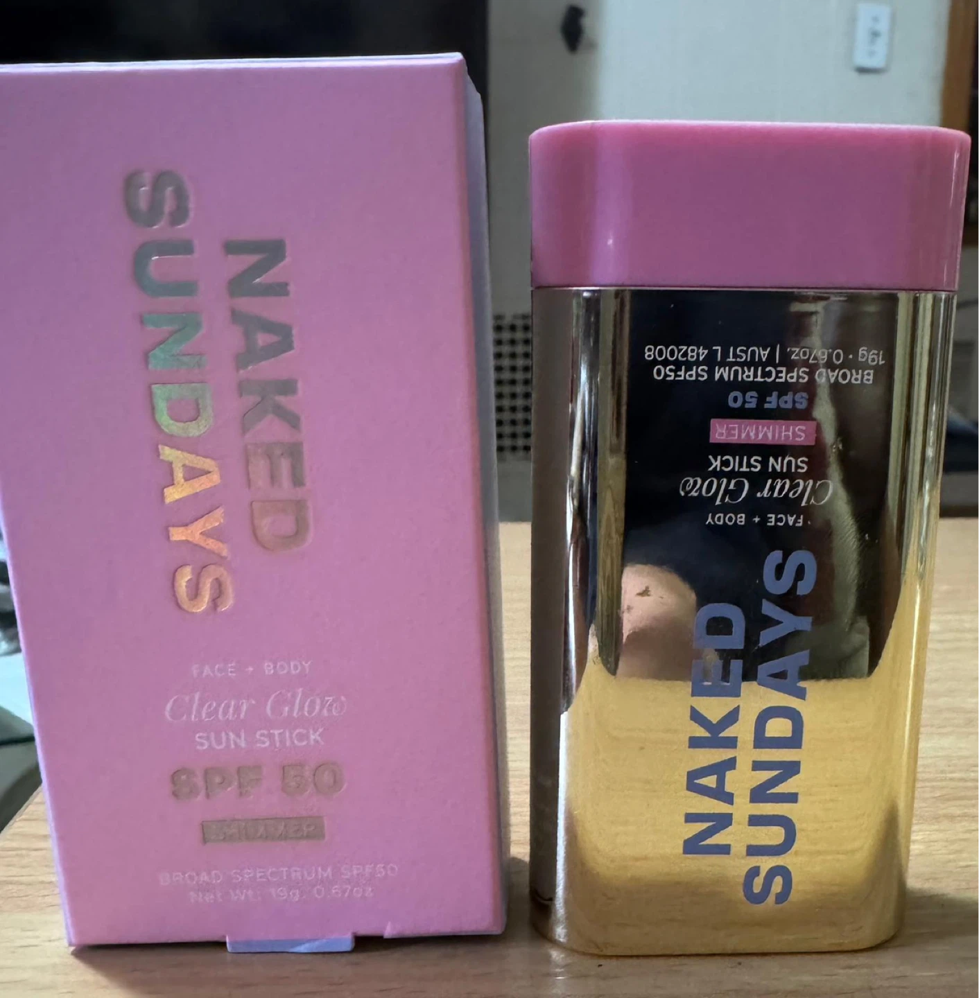 Naked Sundays Clear Glow Sun Stick SPF 50 Shimmer