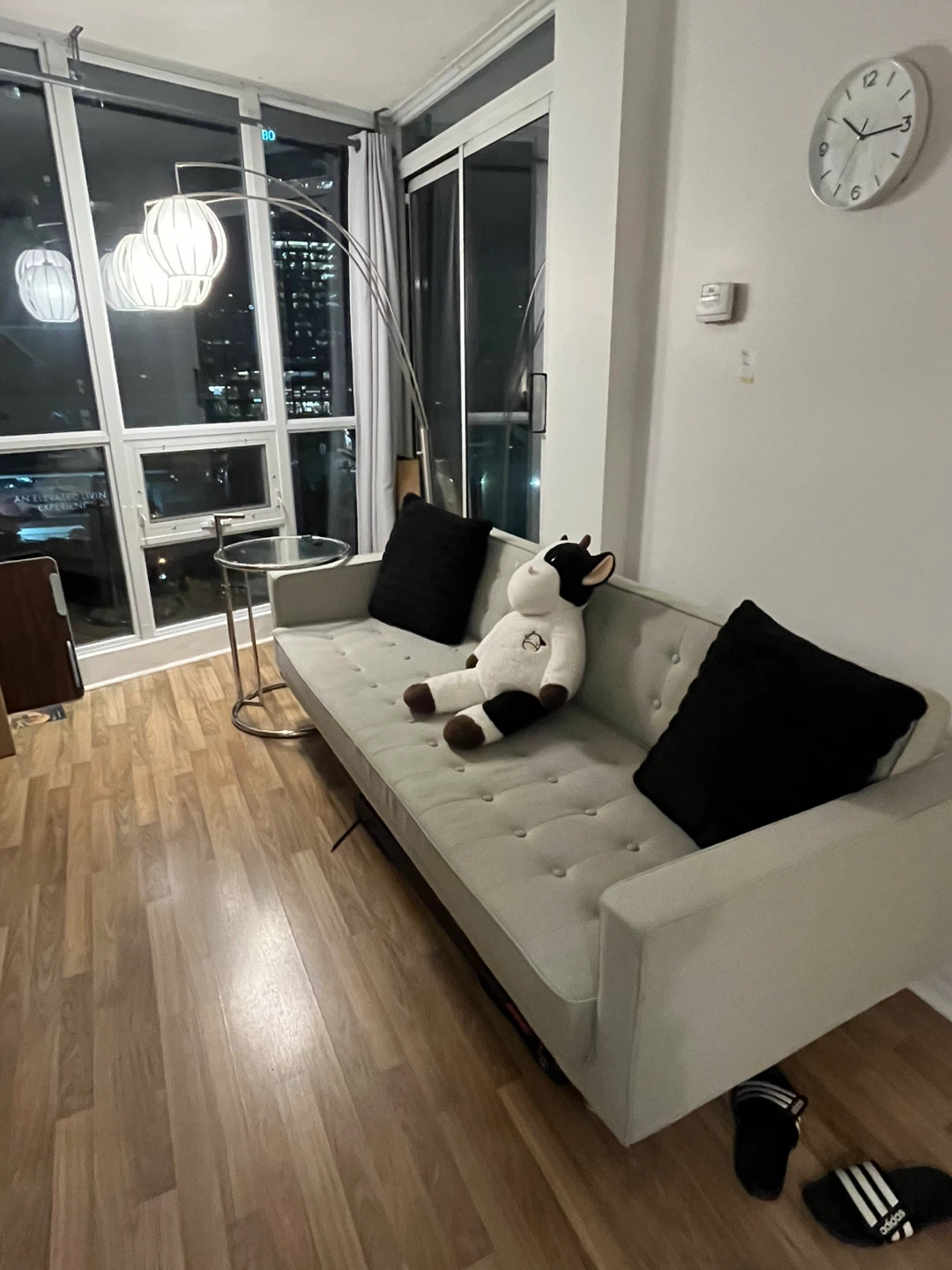 Designer Grey Sofa, 3 seater