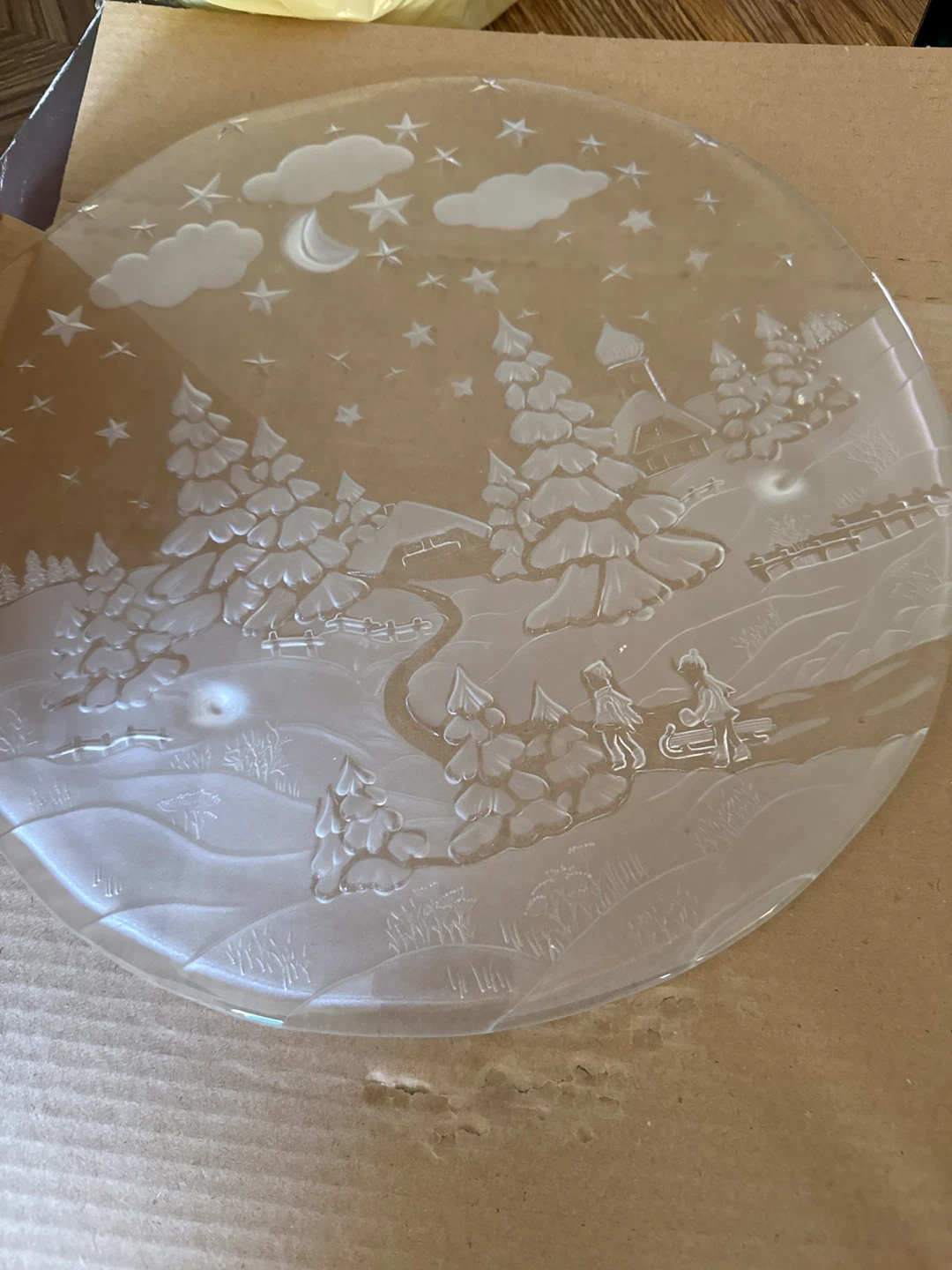 Glass Nova Winterland Serving Plate - photo 2