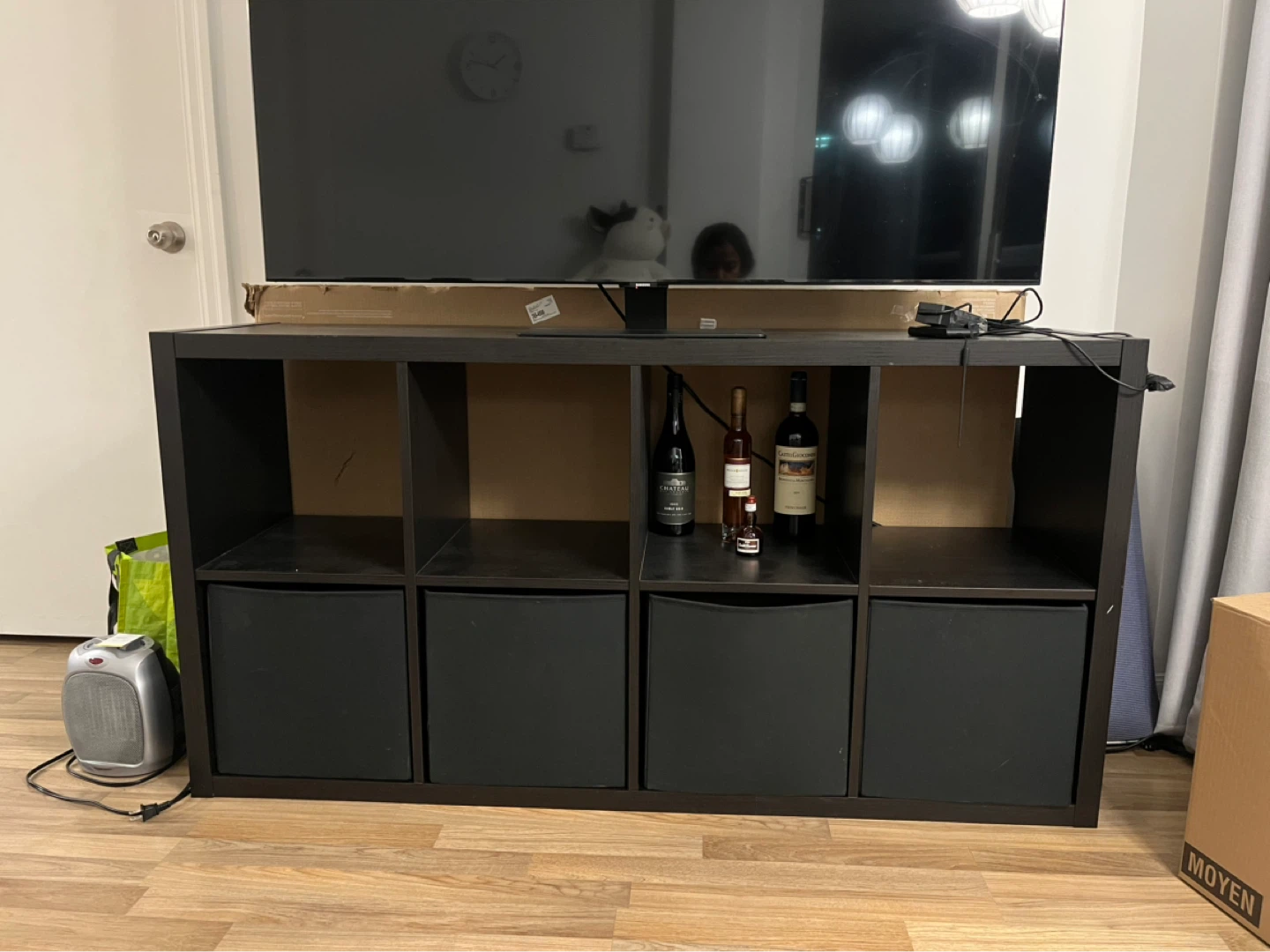 IKEA KALLAX Shelving Unit with Inserts