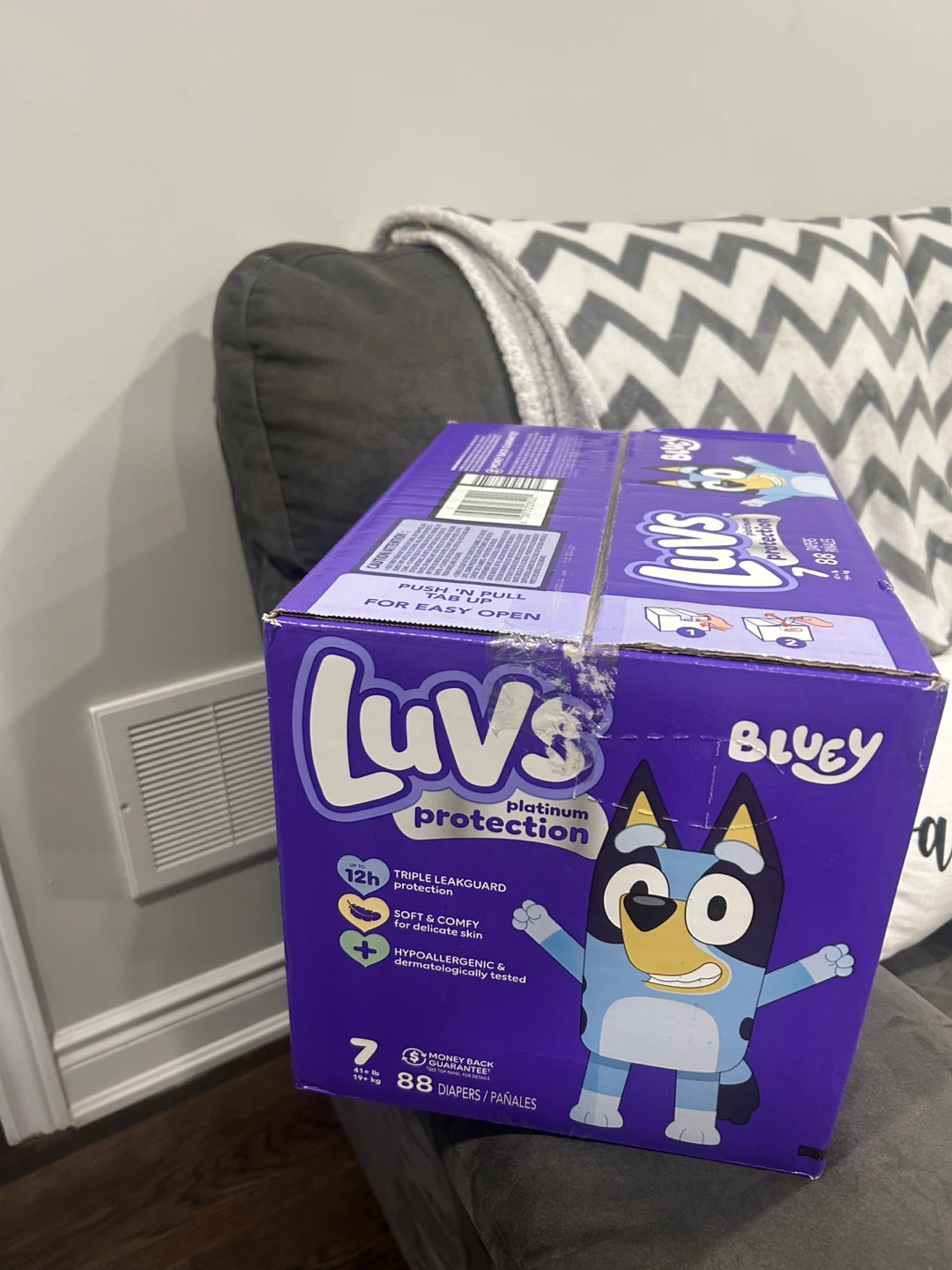 Luvs Platinum Protection Bluey Diapers Size 7 - 88 Count - photo 4
