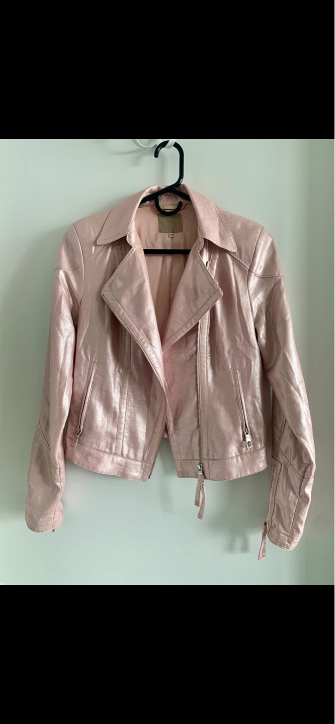 GUESS Metallic Biker Jacket