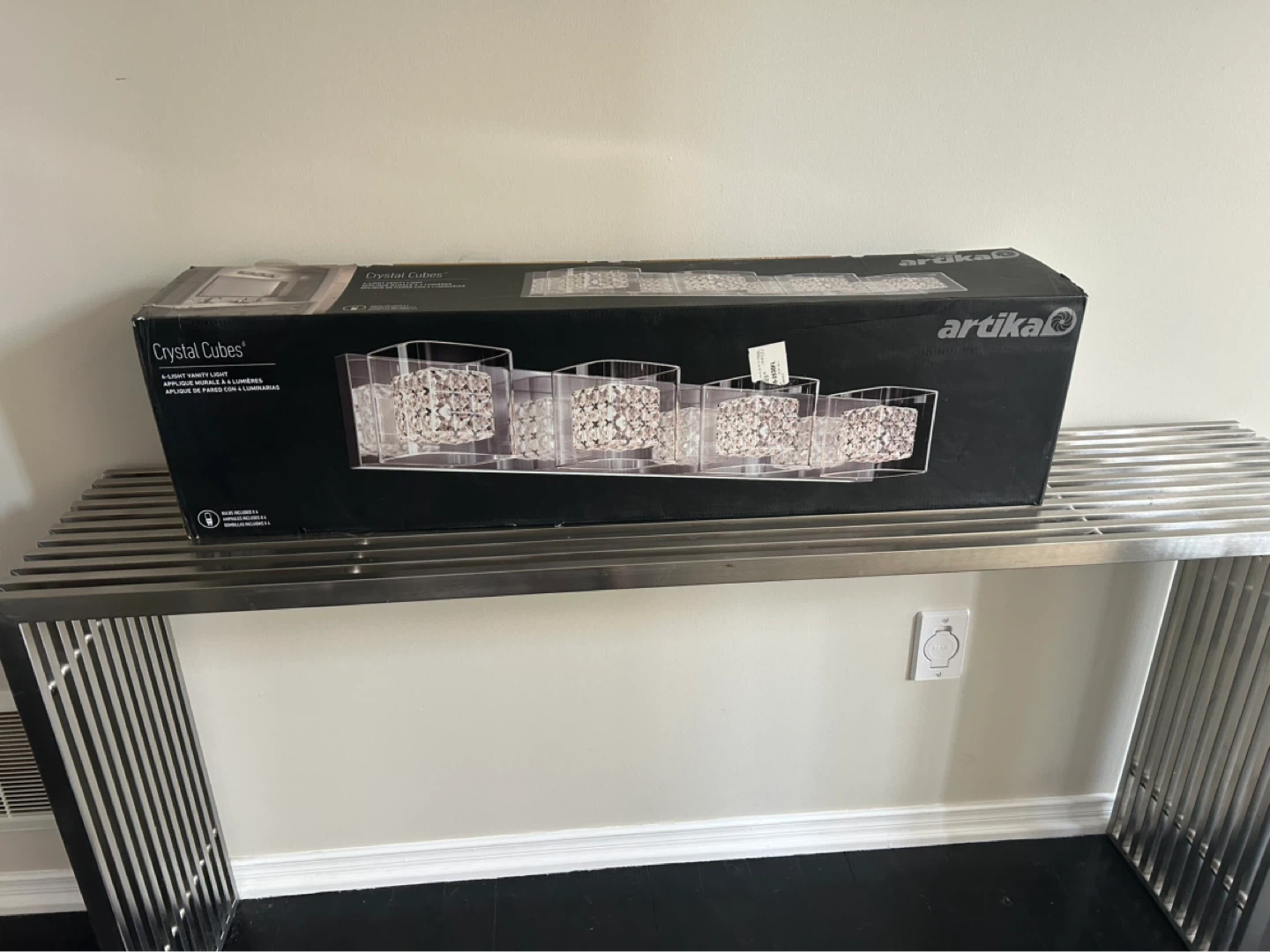 Artika Crystal Cubes 4-Light Vanity Light