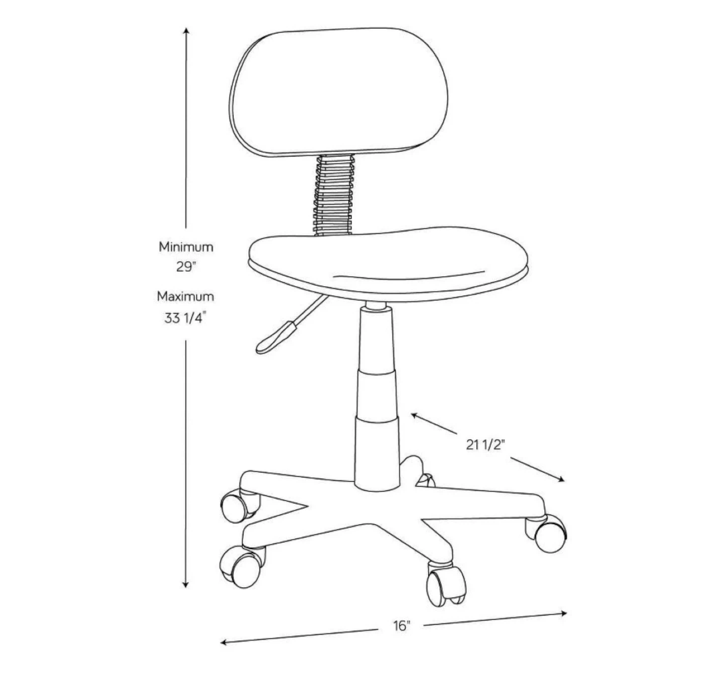 Room Essentials Task Chair - Black - photo 4