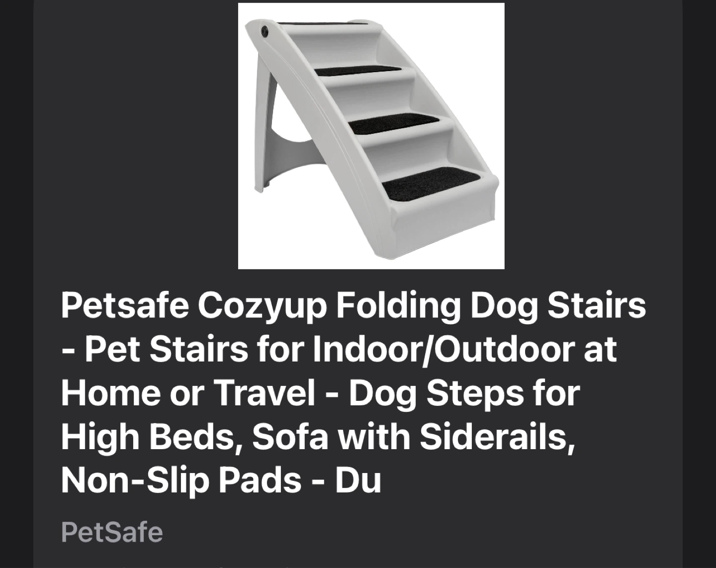 PetSafe CozyUp Folding Dog Stairs