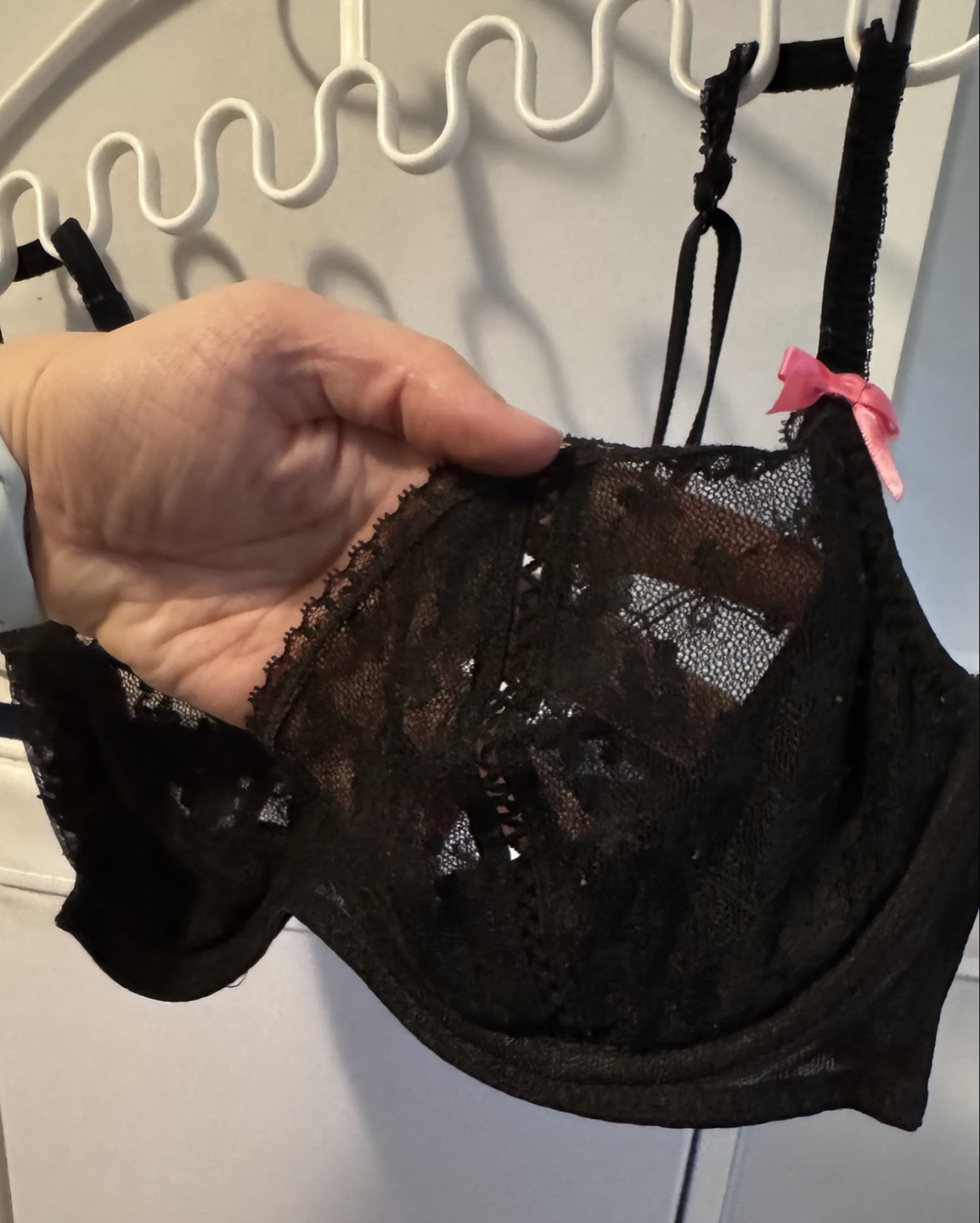 Betsey Johnson Black Lace Bra 36B