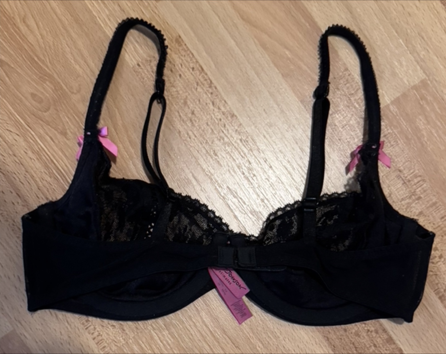 Betsey Johnson Black Lace Bra 36B - photo 3