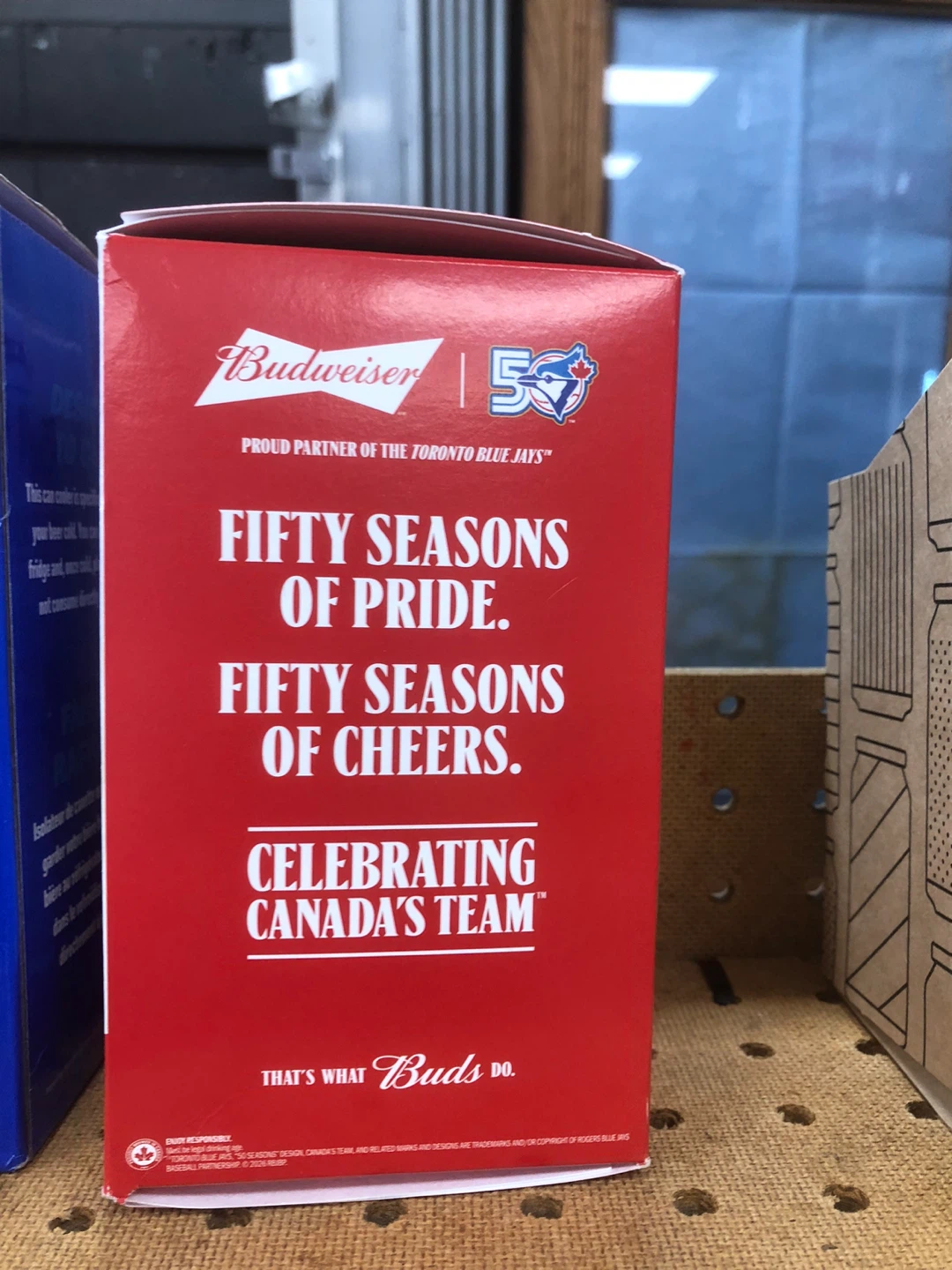 Budweiser Toronto Blue Jays 50th Season Bonus Glass - photo 2