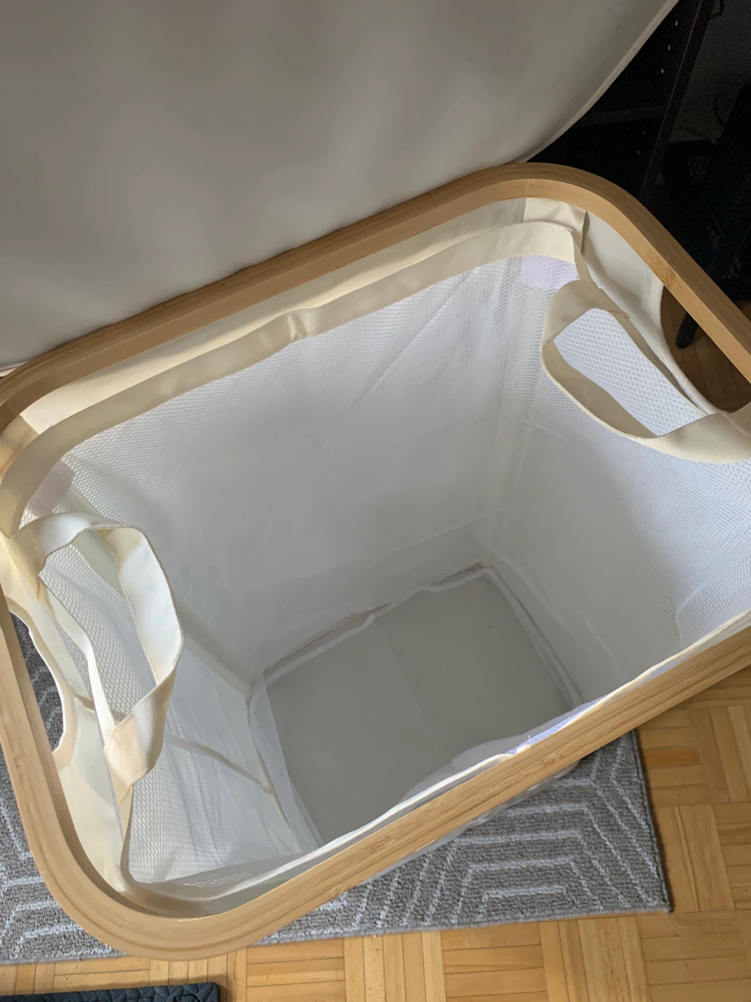 Laundry Basket Hamper with lid (brand new) beige - photo 2