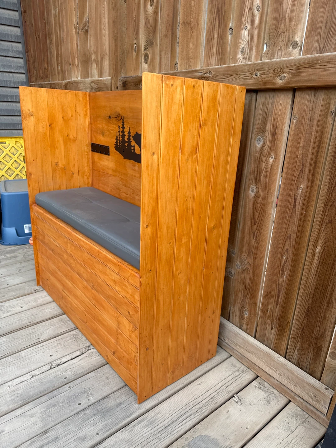 Wooden Bench With Storage Built Sturdy - photo 2